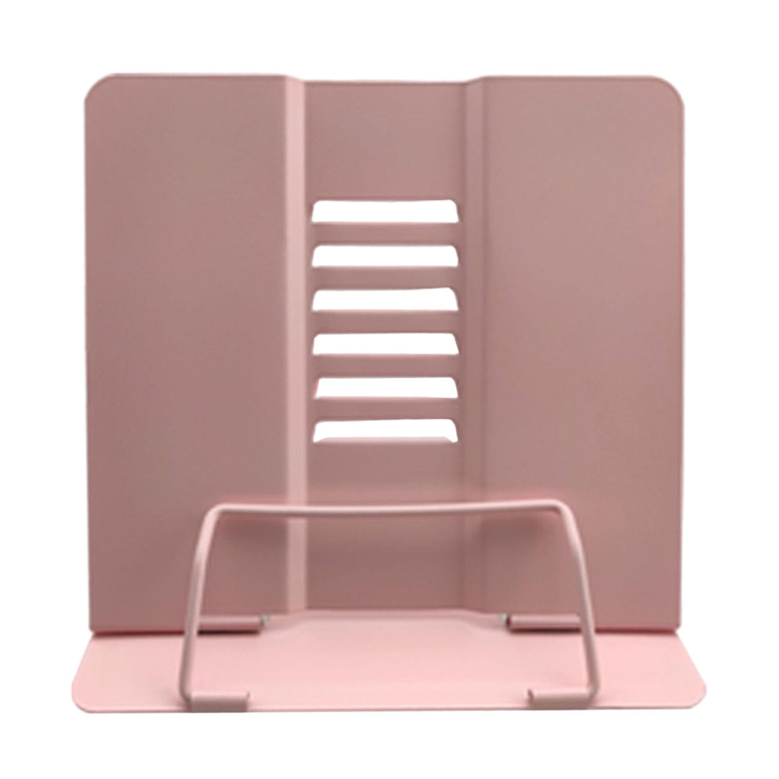 Portable Reading Stand Book Stand Document Holder Rack Adjustable Height Pink