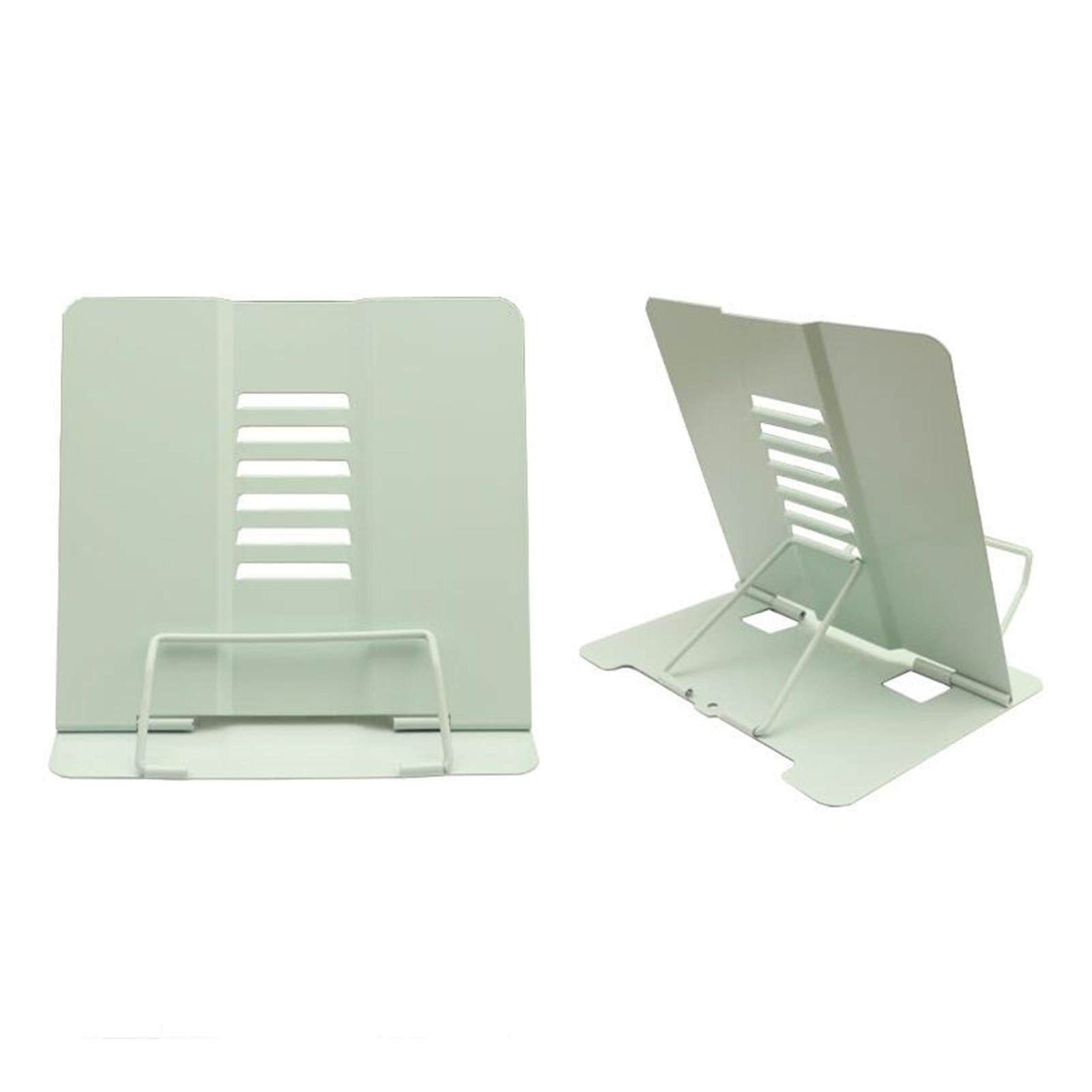 Portable Reading Stand Book Stand Document Holder Rack Adjustable Height Green
