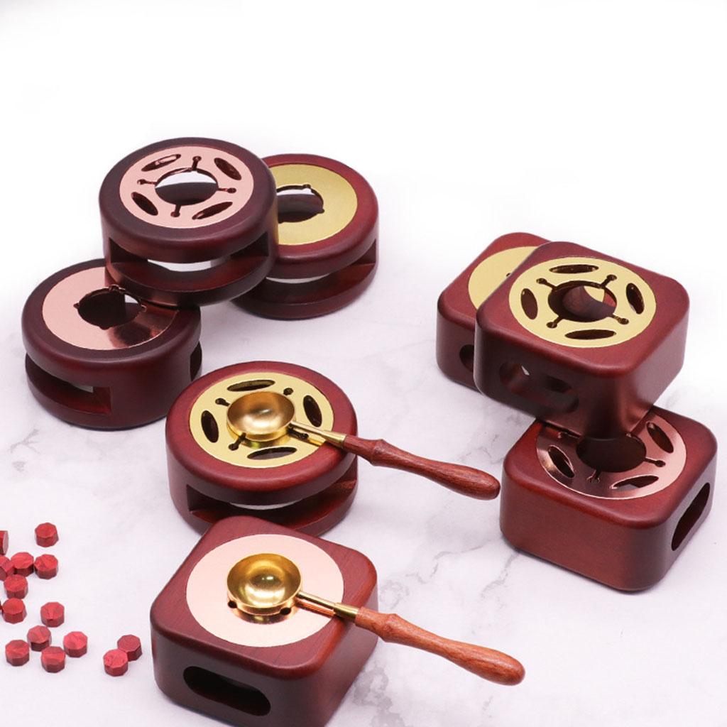 Sealing Wax Melting Furnace for Wax Sealing Wax Beads Letter Envelope Card Rose Gold