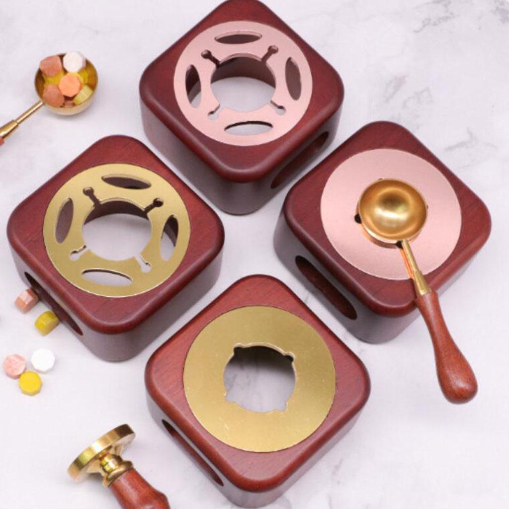 Sealing Wax Melting Furnace for Wax Sealing Wax Beads Letter Envelope Card Rose Gold
