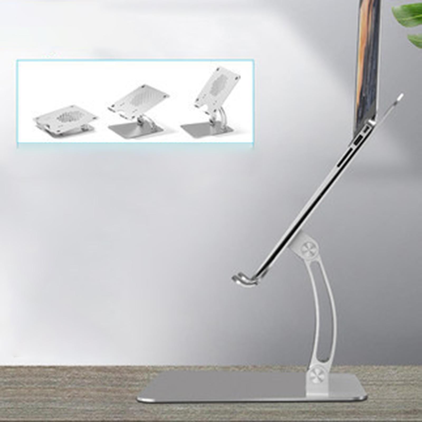 Laptop Stand Adjustable Foldable 14-14.7" Anti-Slip for Desk Office silver