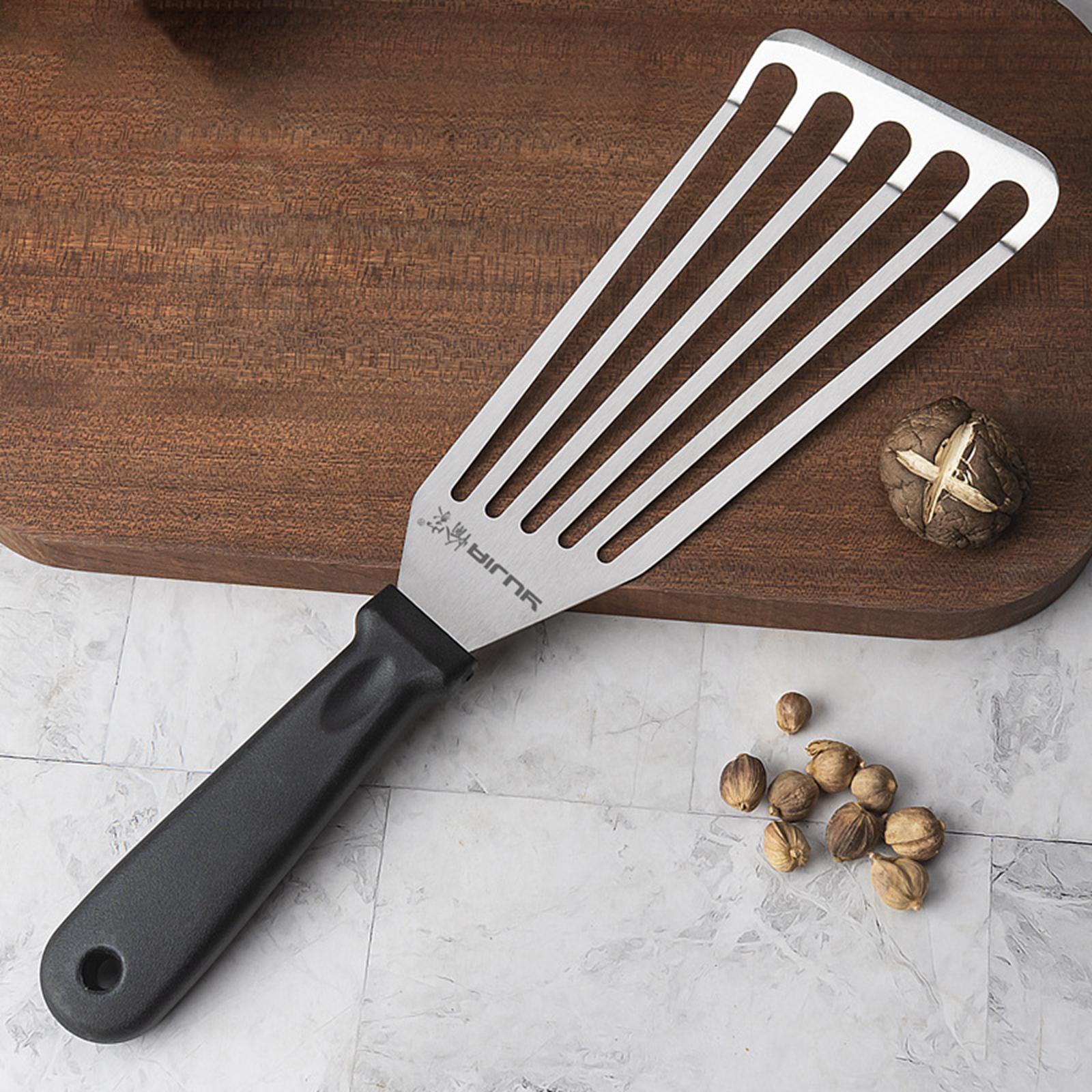 Fish Spatula Dishwasher Safe Kitchen Tools for Cooking Fish, Meat Kitchen L Plastic Handle