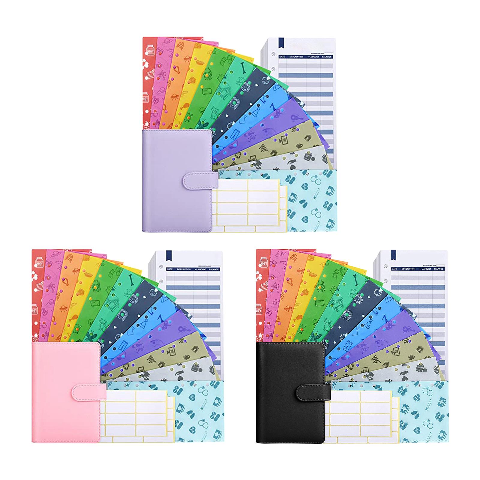 PU Leather A6 Notebook Binder 6 Holes Daily Planner for Student Pueple
