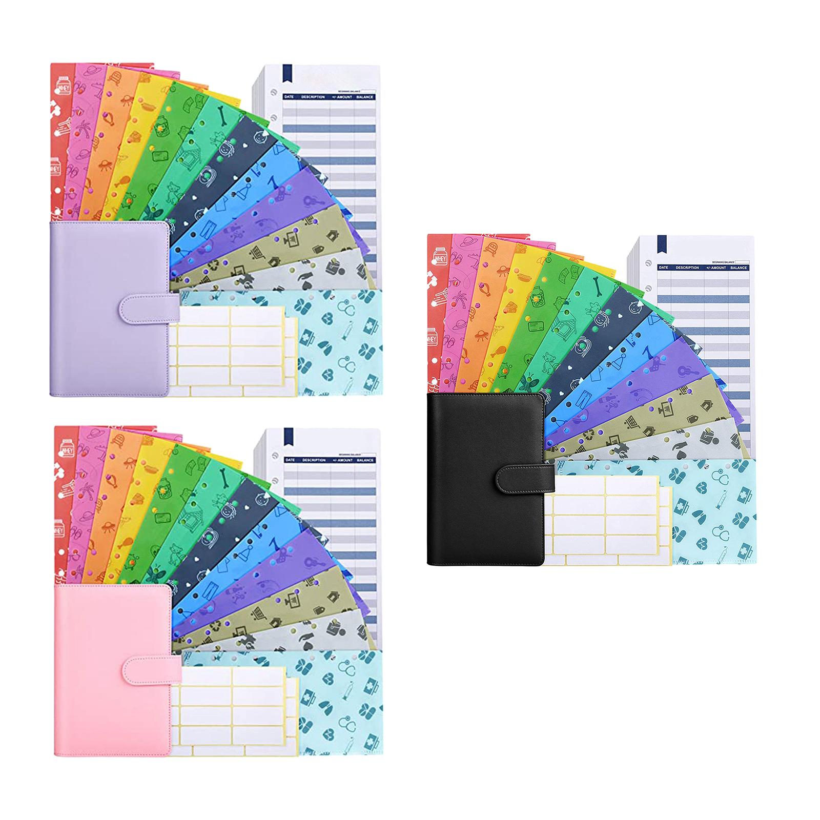 PU Leather A6 Notebook Binder 6 Holes Daily Planner for Student Pueple