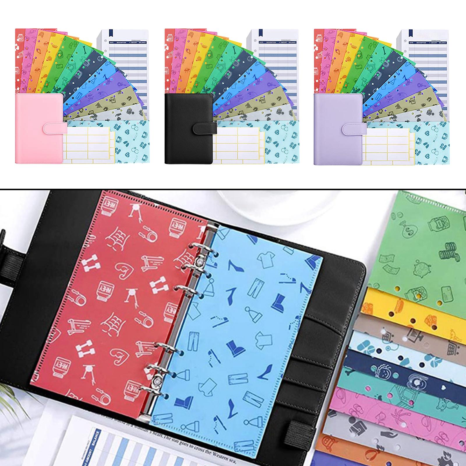 PU Leather A6 Notebook Binder 6 Holes Daily Planner for Student Pueple