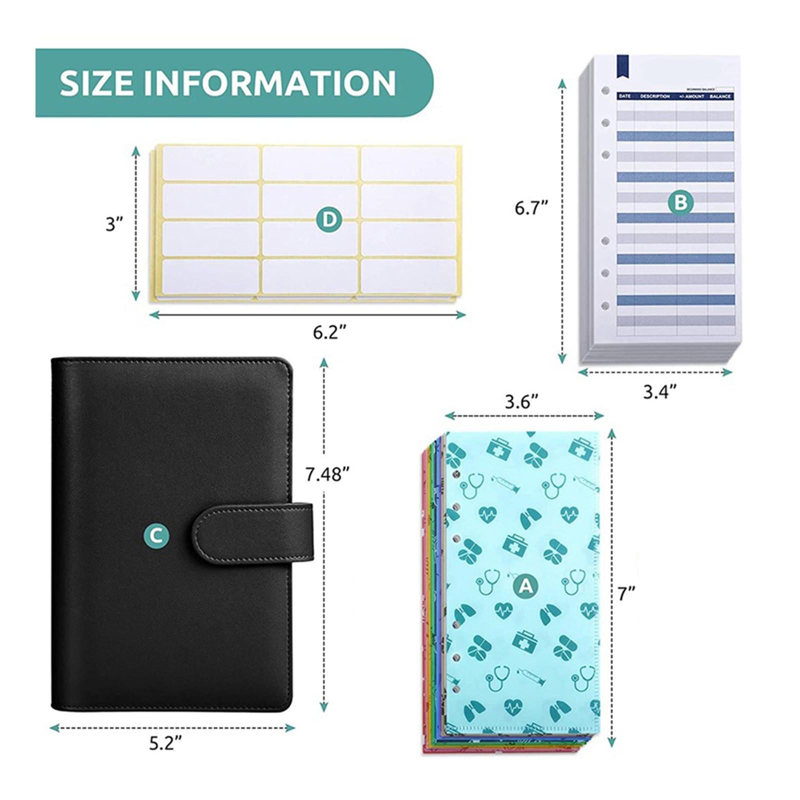 PU Leather A6 Notebook Binder 6 Holes Daily Planner for Student Pink