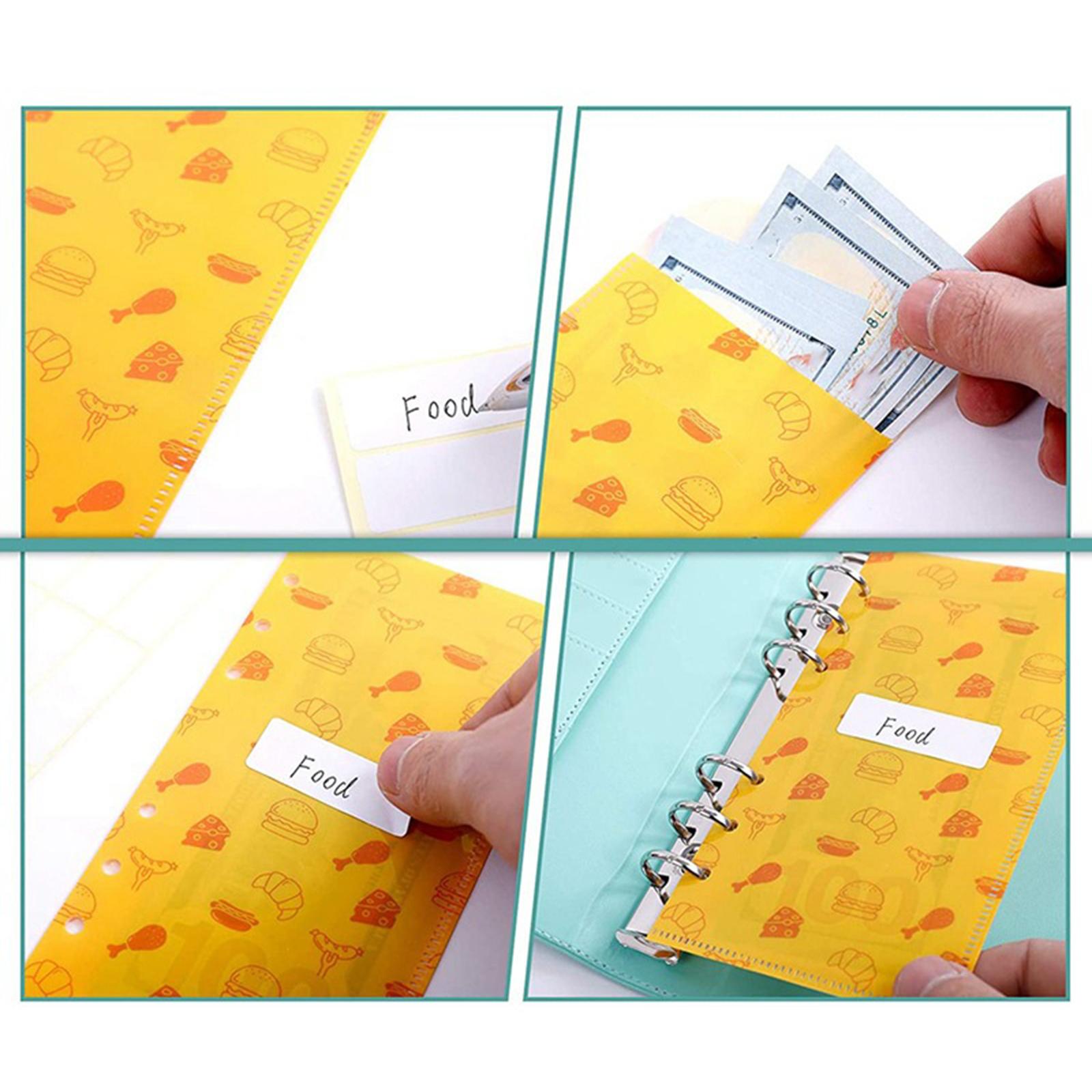 PU Leather A6 Notebook Binder 6 Holes Daily Planner for Student Pink