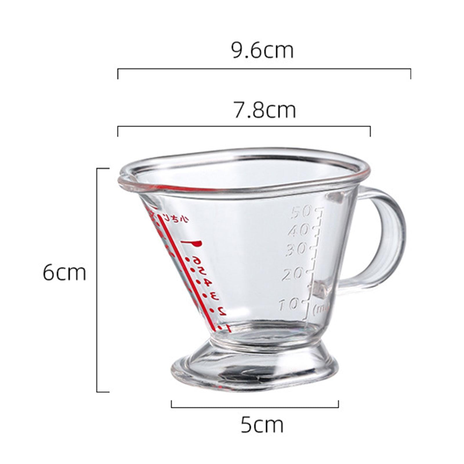 Measuring Cup Heat-Resistant Clear Anti-Freezing for Kitchen Supplies Tools 1pc with handle