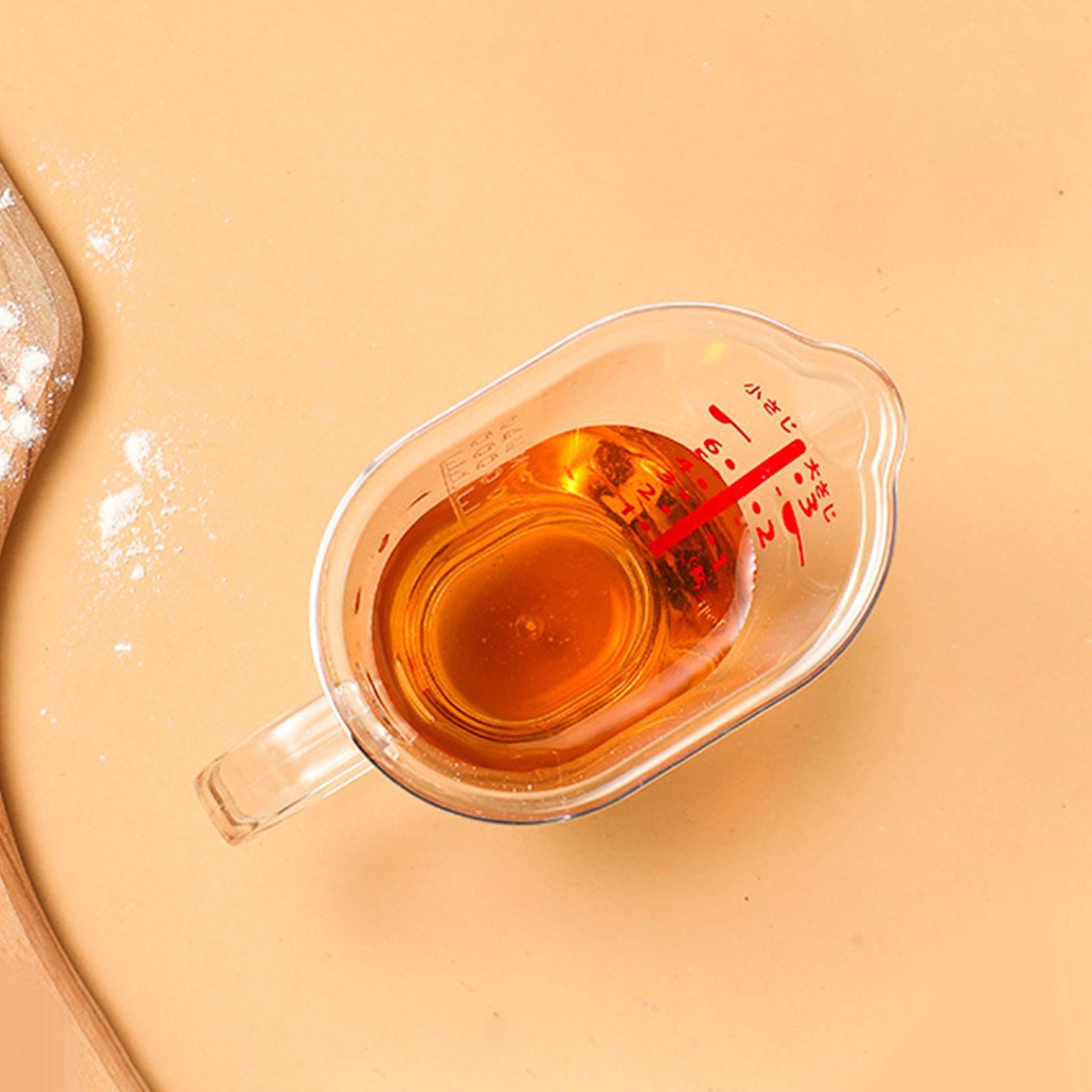 Measuring Cup Heat-Resistant Clear Anti-Freezing for Kitchen Supplies Tools 1pc with handle