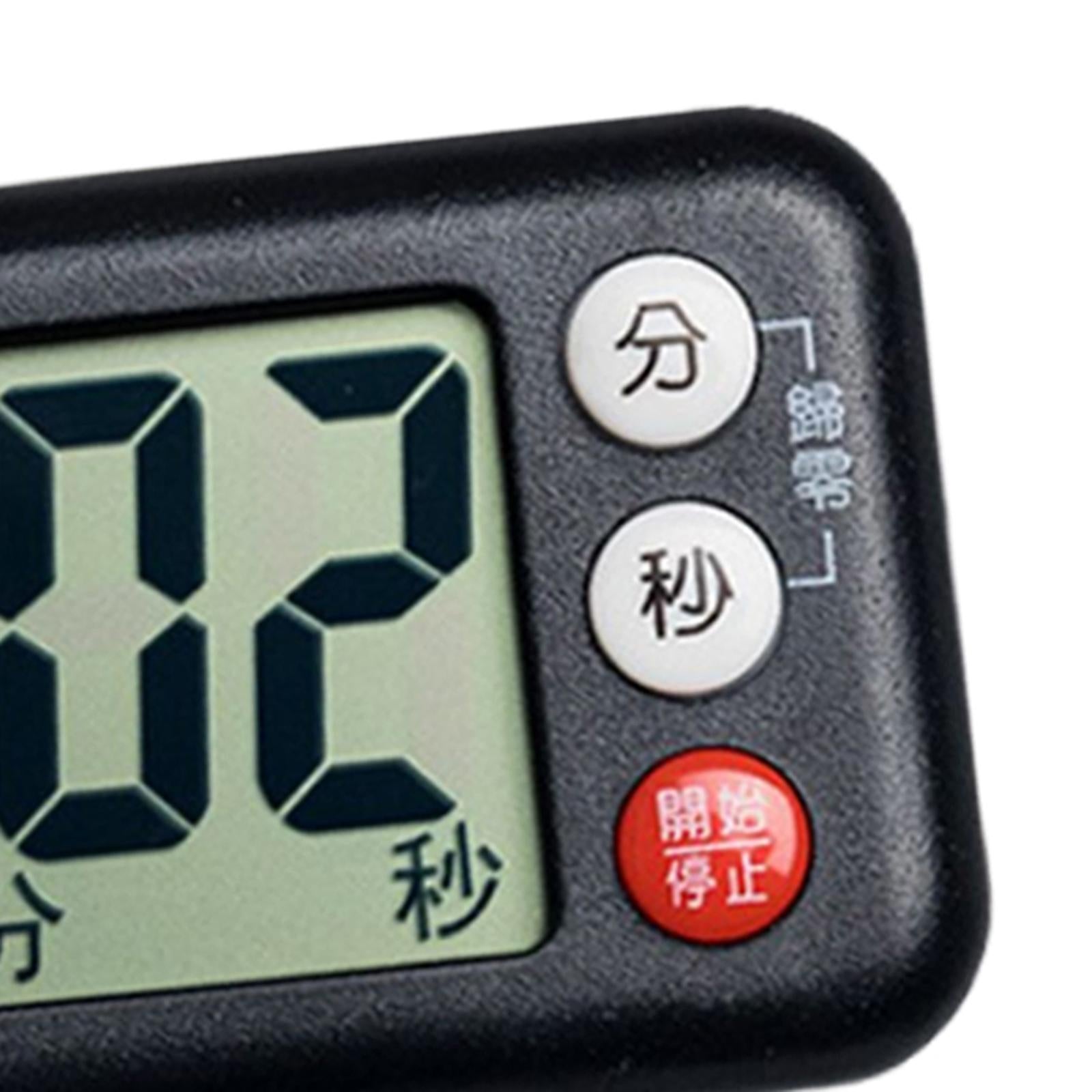 Digital Kitchen Timer, Count Down LED Display for Baking Fitness The Elderly Black