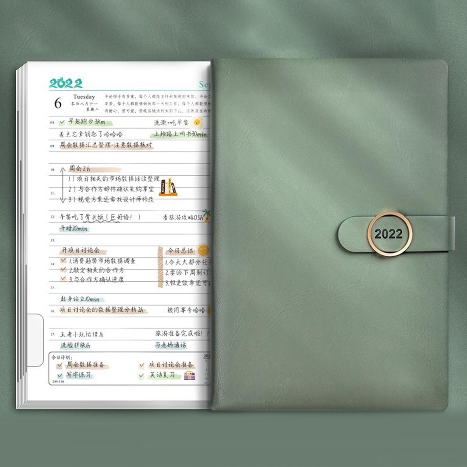 Journal Notepad Notebook Stationery Note Book for Passion/Goal Organizer Green