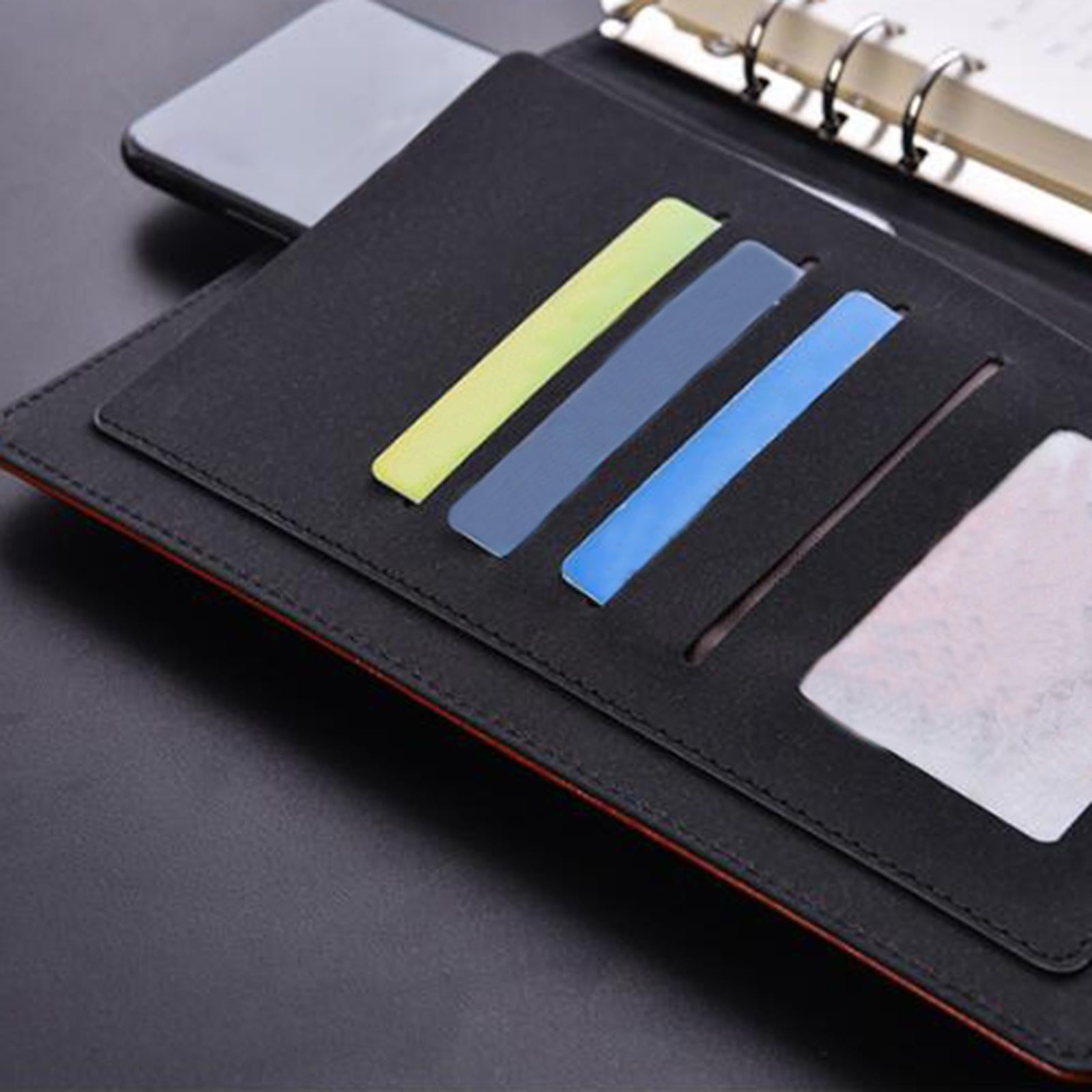 PU Journal Notebook Pad w/ Lock Strategy Deily Record Diary Stationery Black