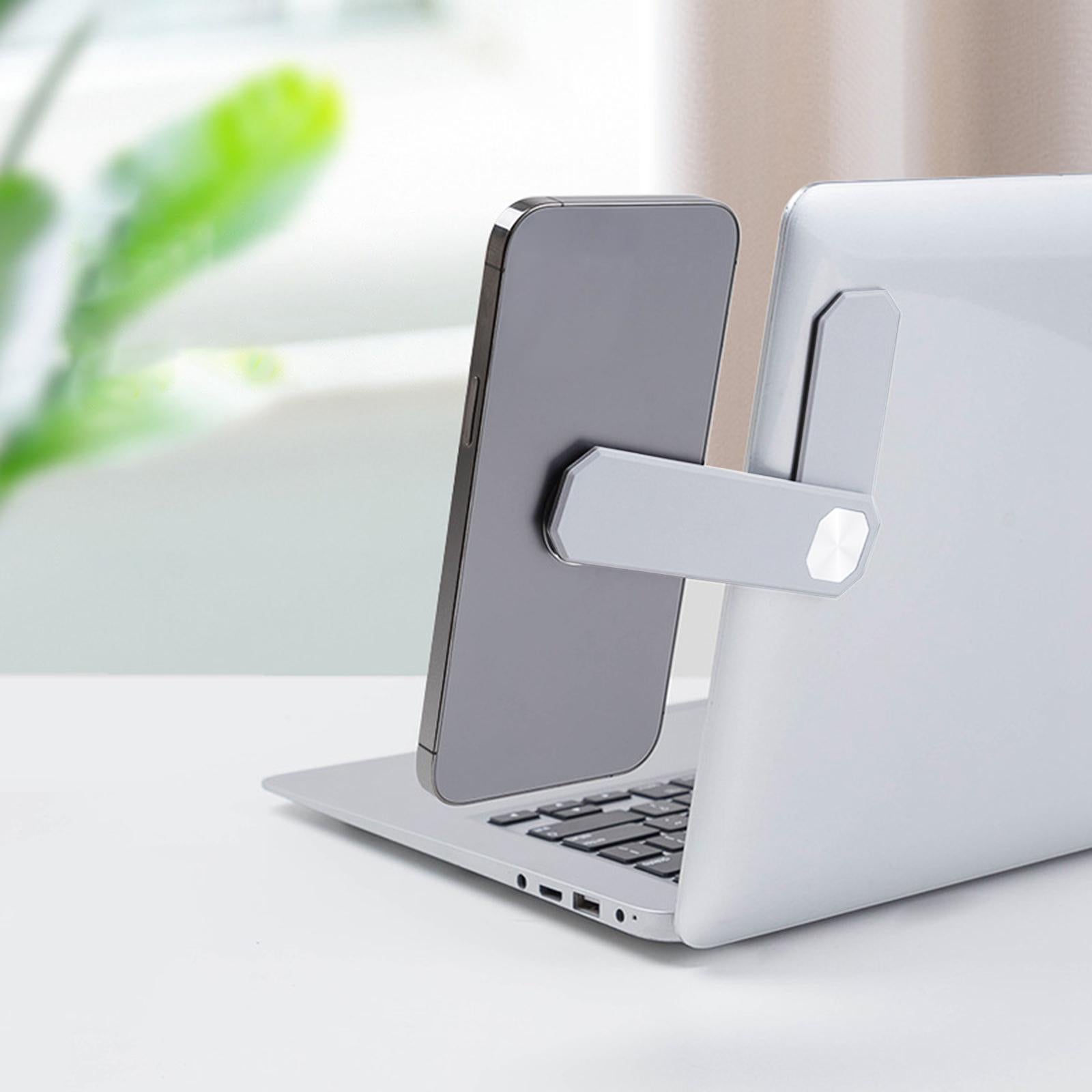 Expansion Laptop Phone Bracket Side Phone Holder for Computer Phone White