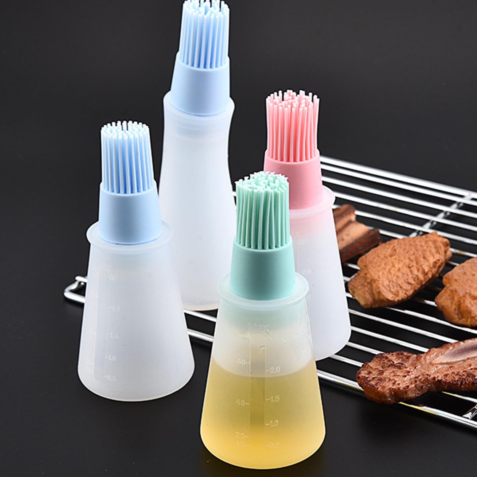 Oil Bottle Brush High Temperature Baking Cake Brush for Baking BBQ Blue