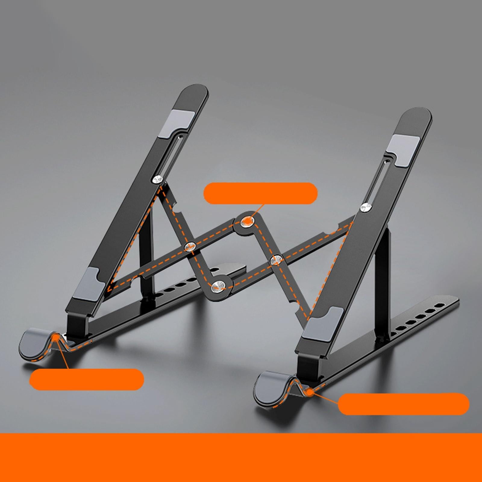 Laptop Stand Height Adjustable Computer Stand for Notebook Desk Office Black
