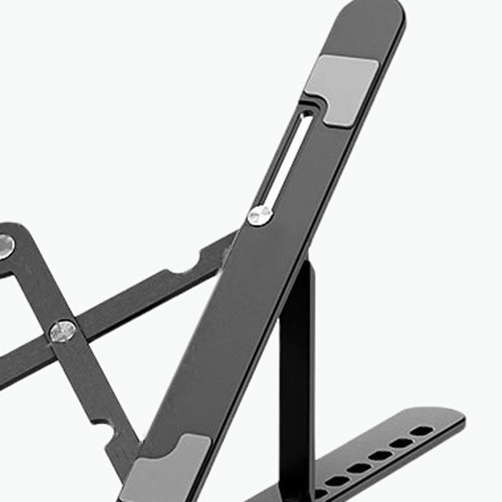 Laptop Stand Height Adjustable Computer Stand for Notebook Desk Office Black