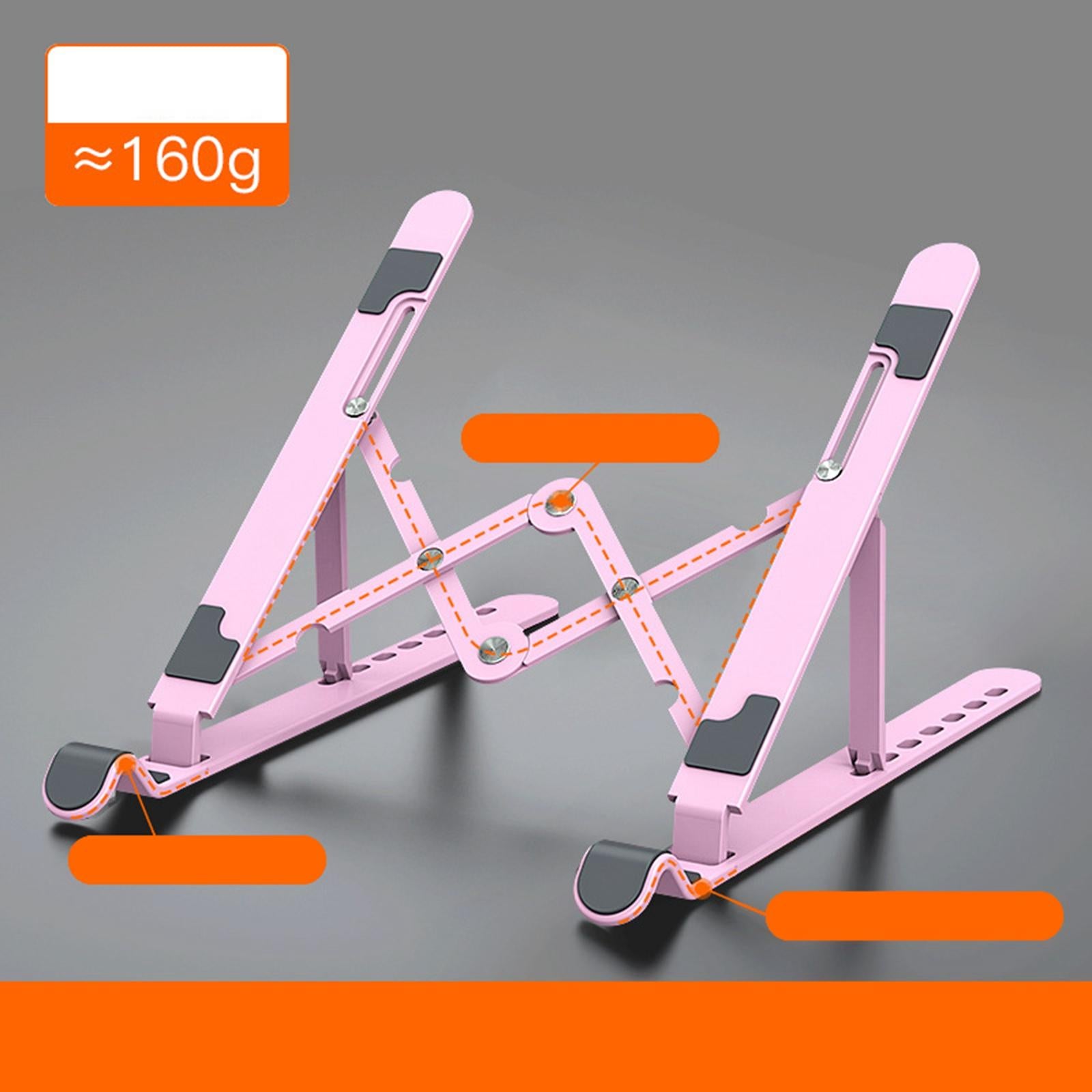 Laptop Stand Height Adjustable Computer Stand for Notebook Desk Office Pink