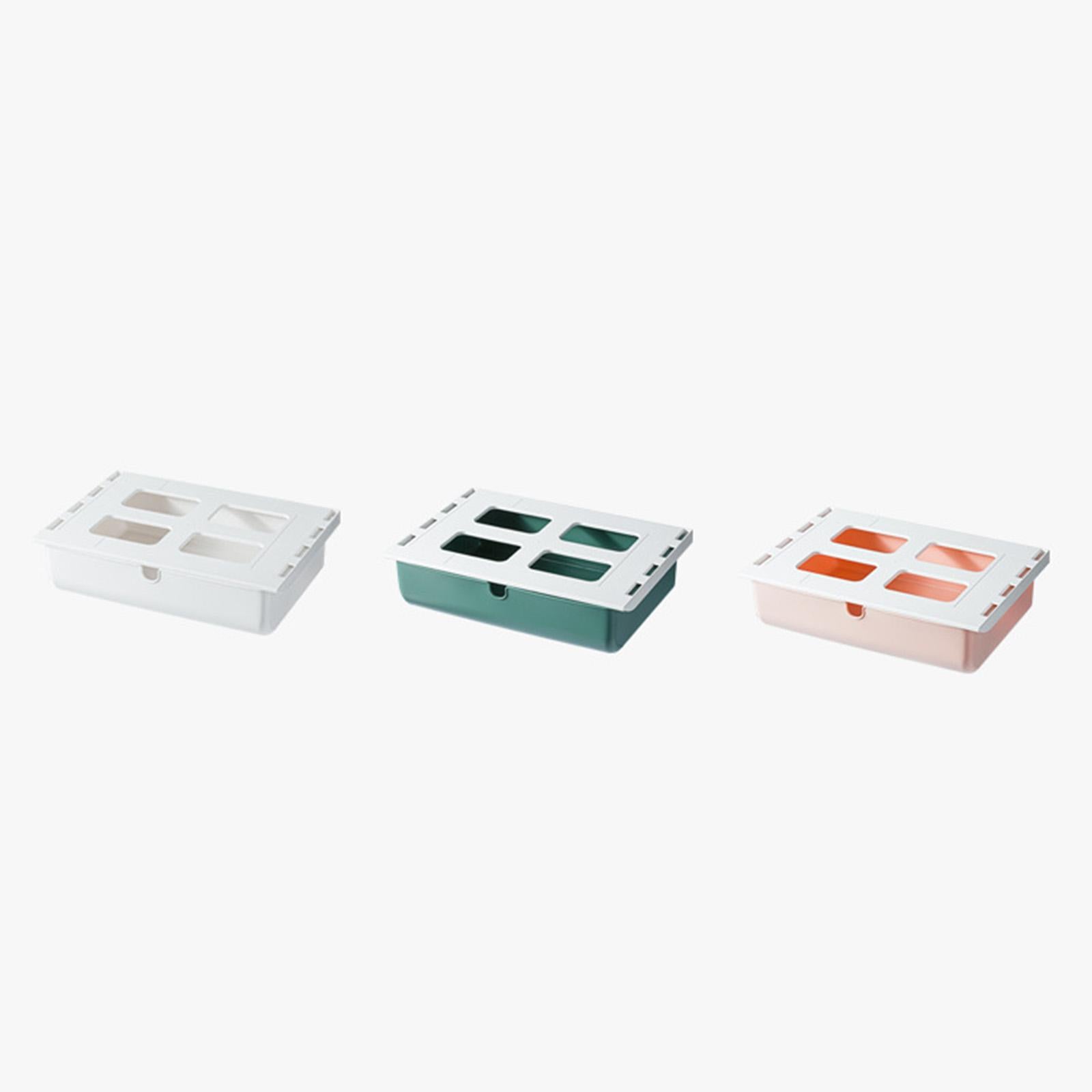 Plastic Hidden Desktop Drawer Tray Pen Stationery Storage Box for Office