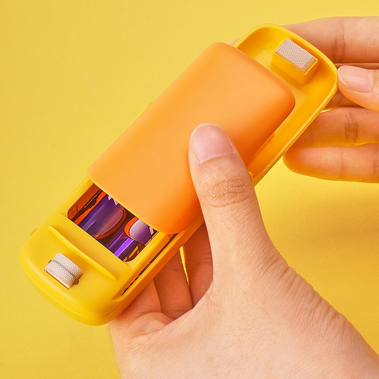 Mini Impulses Portable Plastic Food Sealing Machine Tool Packing Heat Sealer Yellow