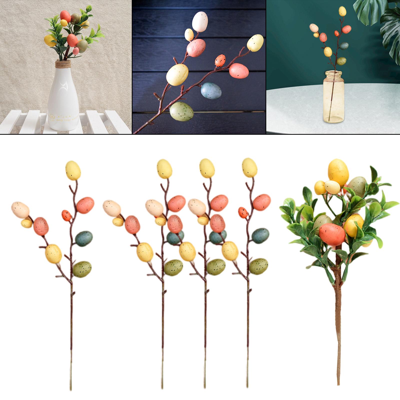 Easter Egg Tree Branch Home Decoration Painting Eggs Spring Party DIY Decor A