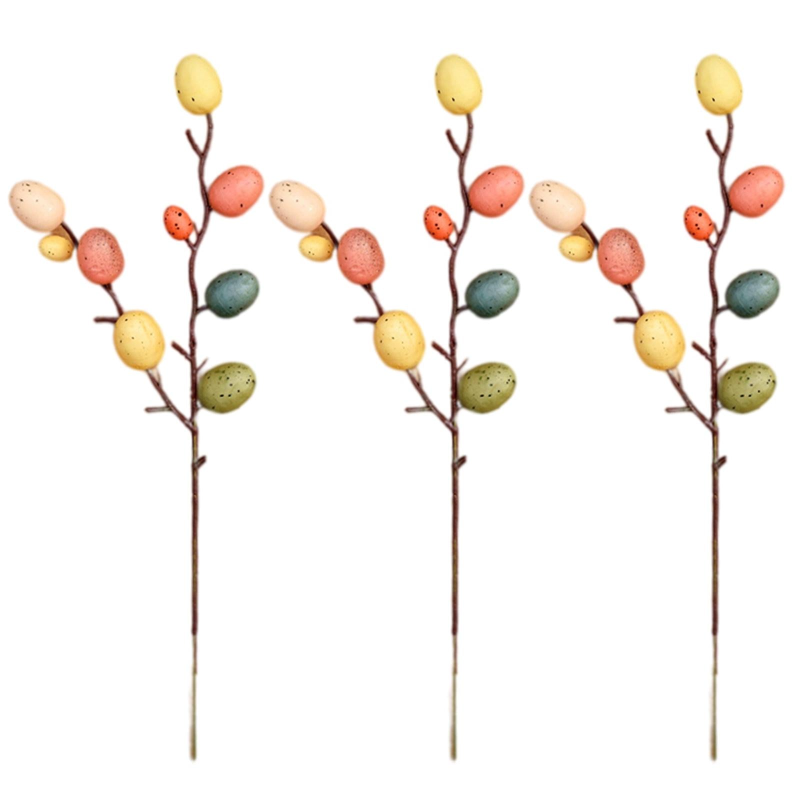Easter Egg Tree Branch Home Decoration Painting Eggs Spring Party DIY Decor B
