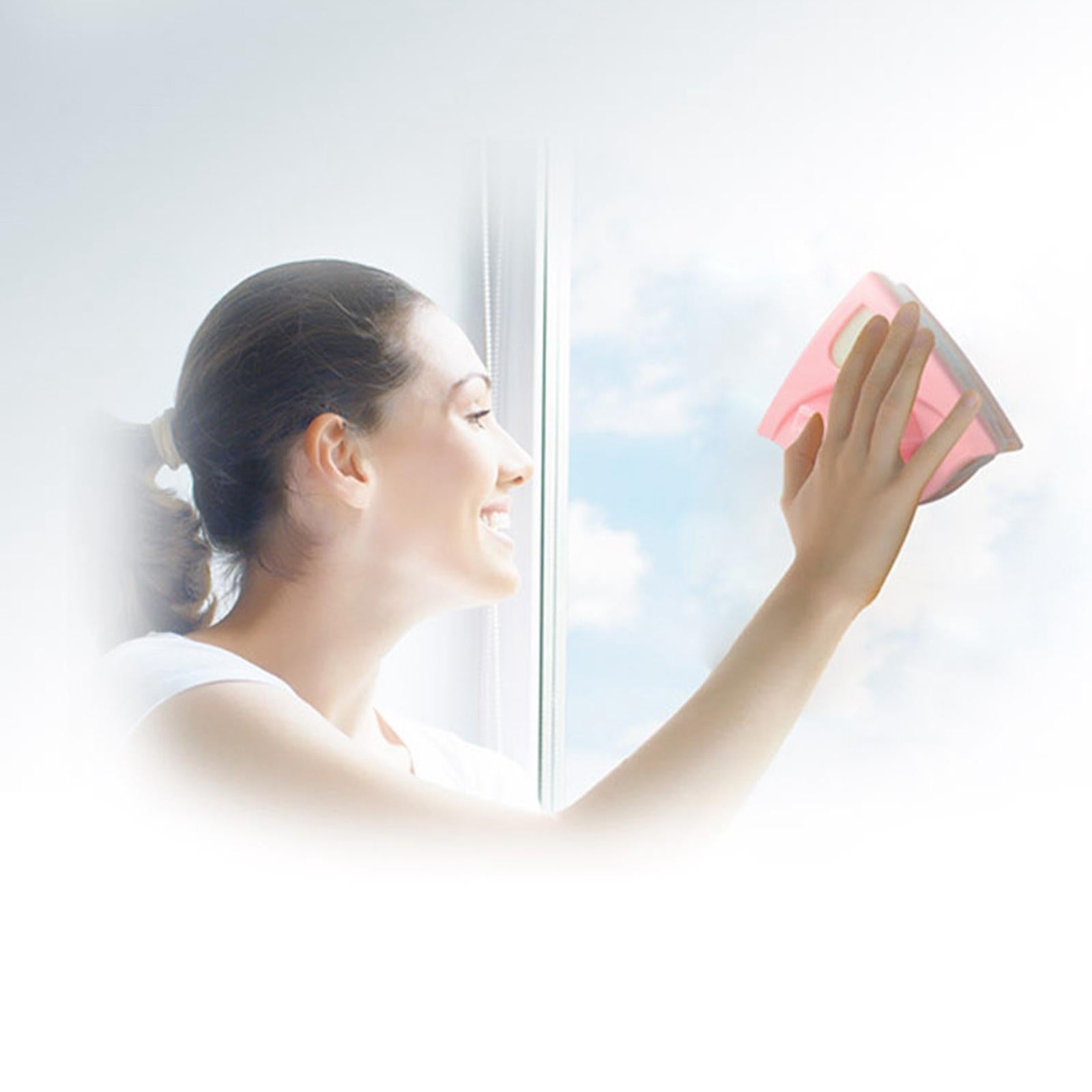 Double-Sided Magnetic Window Cleaner for High-Rise Thickness 3-8mm Purple