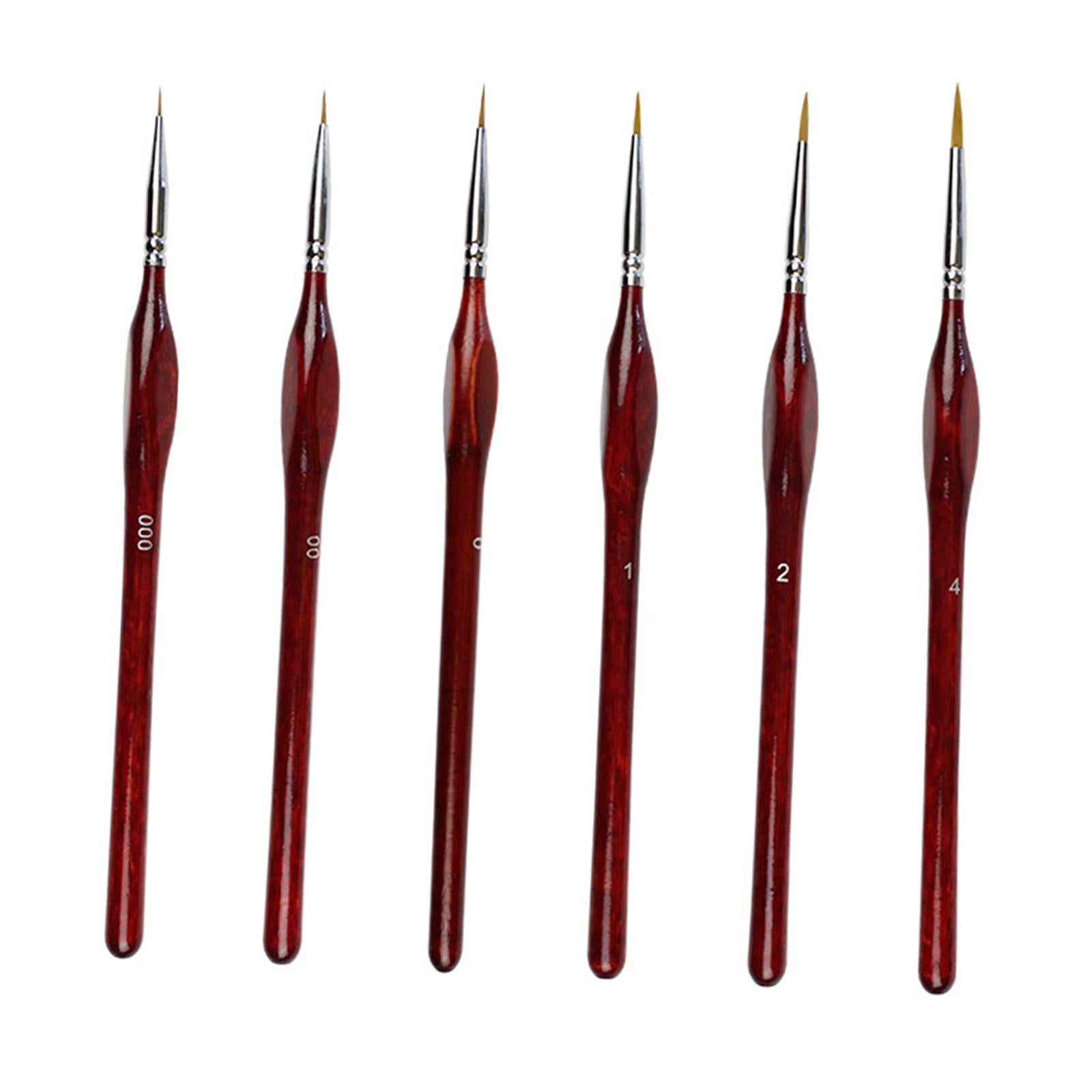 Drawing Hook Line Pen Craft Kit for Oil Painting Scale Model Painting 6pcs