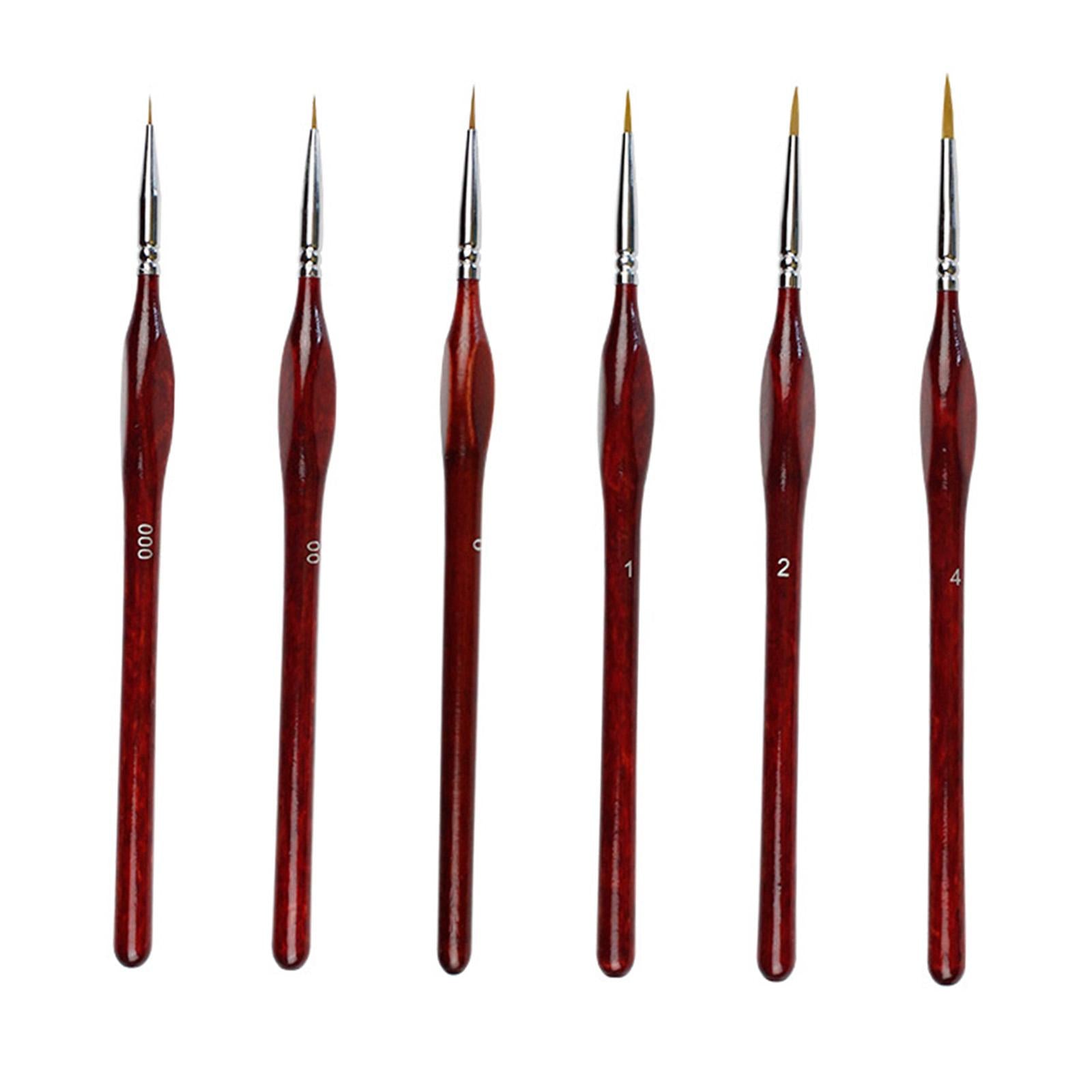 Drawing Hook Line Pen Craft Kit for Oil Painting Scale Model Painting 6pcs