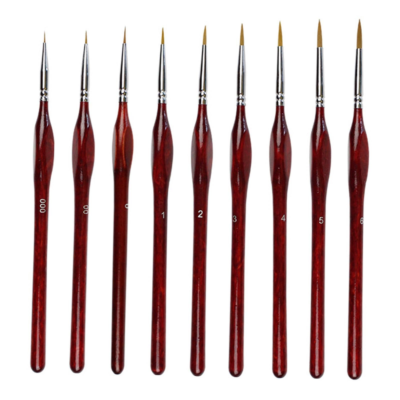Drawing Hook Line Pen Craft Kit for Oil Painting Scale Model Painting 9pcs