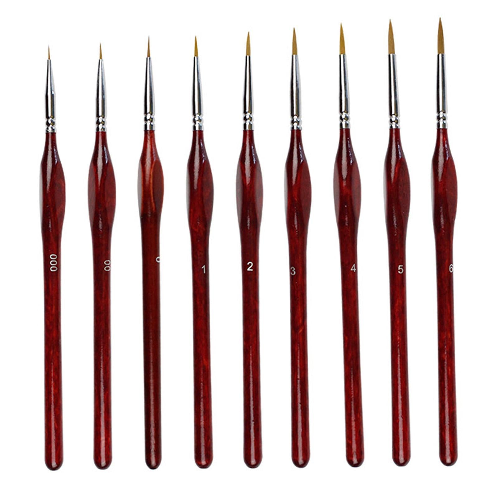 Drawing Hook Line Pen Craft Kit for Oil Painting Scale Model Painting 9pcs