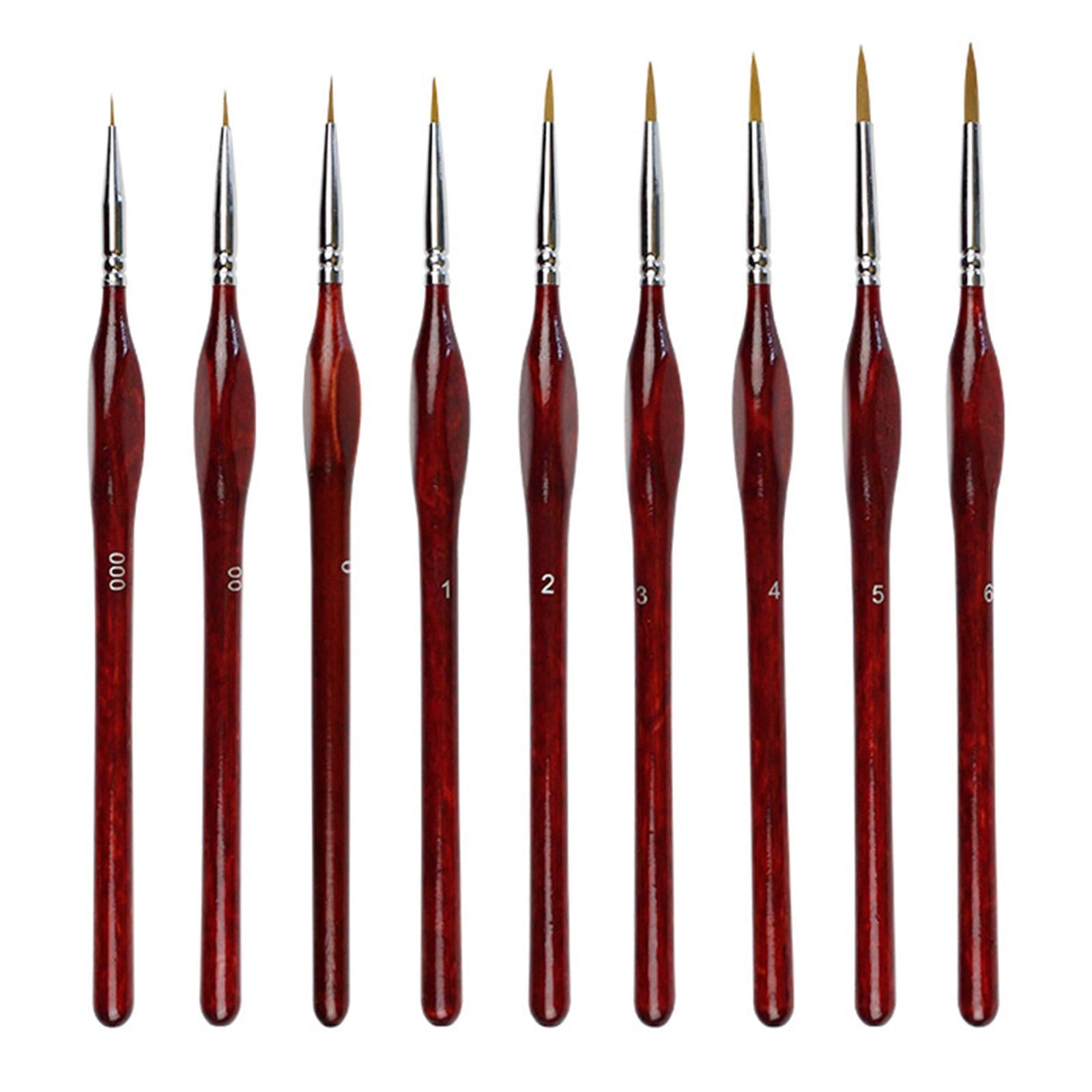 Drawing Hook Line Pen Craft Kit for Oil Painting Scale Model Painting 9pcs