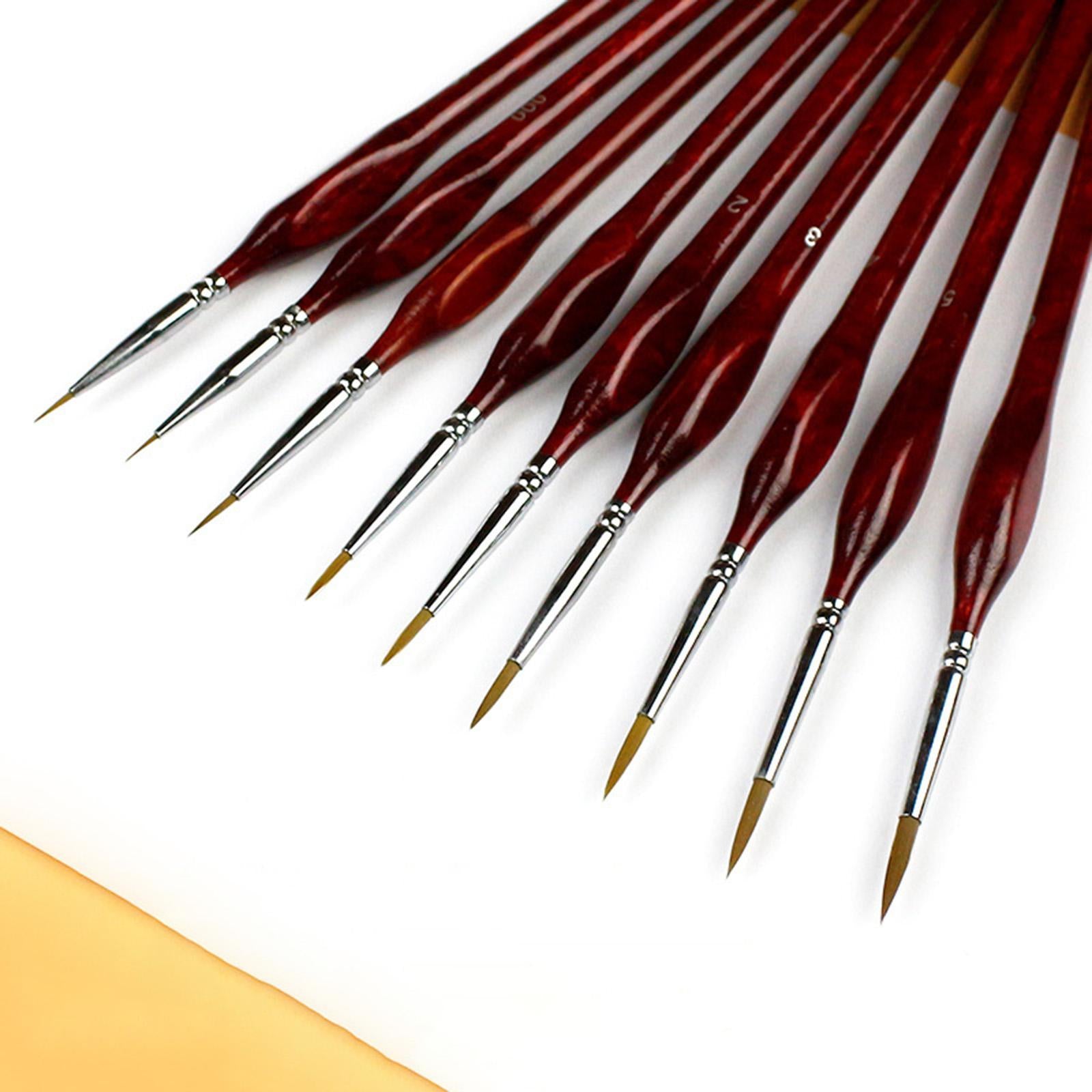 Drawing Hook Line Pen Craft Kit for Oil Painting Scale Model Painting 9pcs