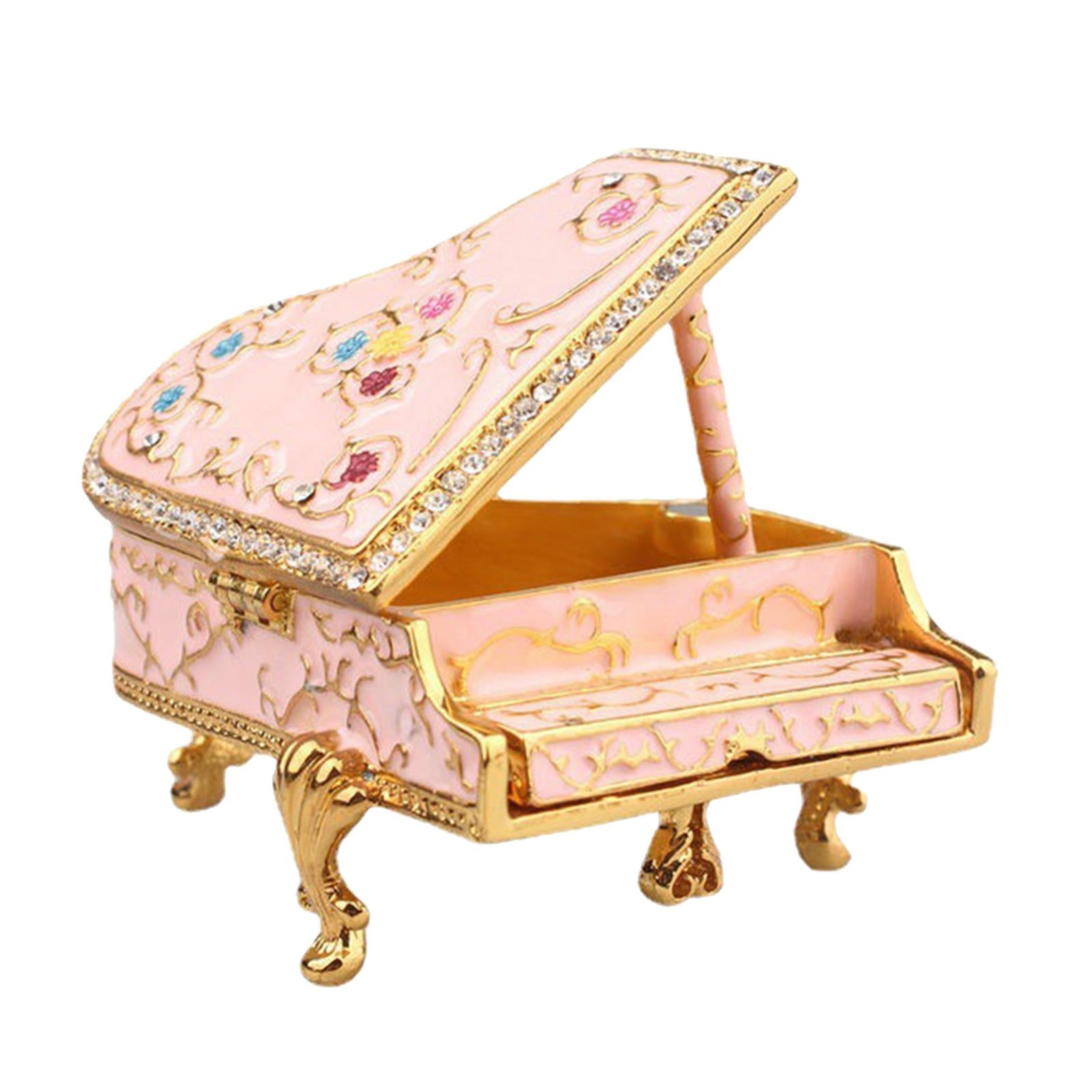 Classic Piano Model Musical Boxes Educational Toy Home Decor Pink