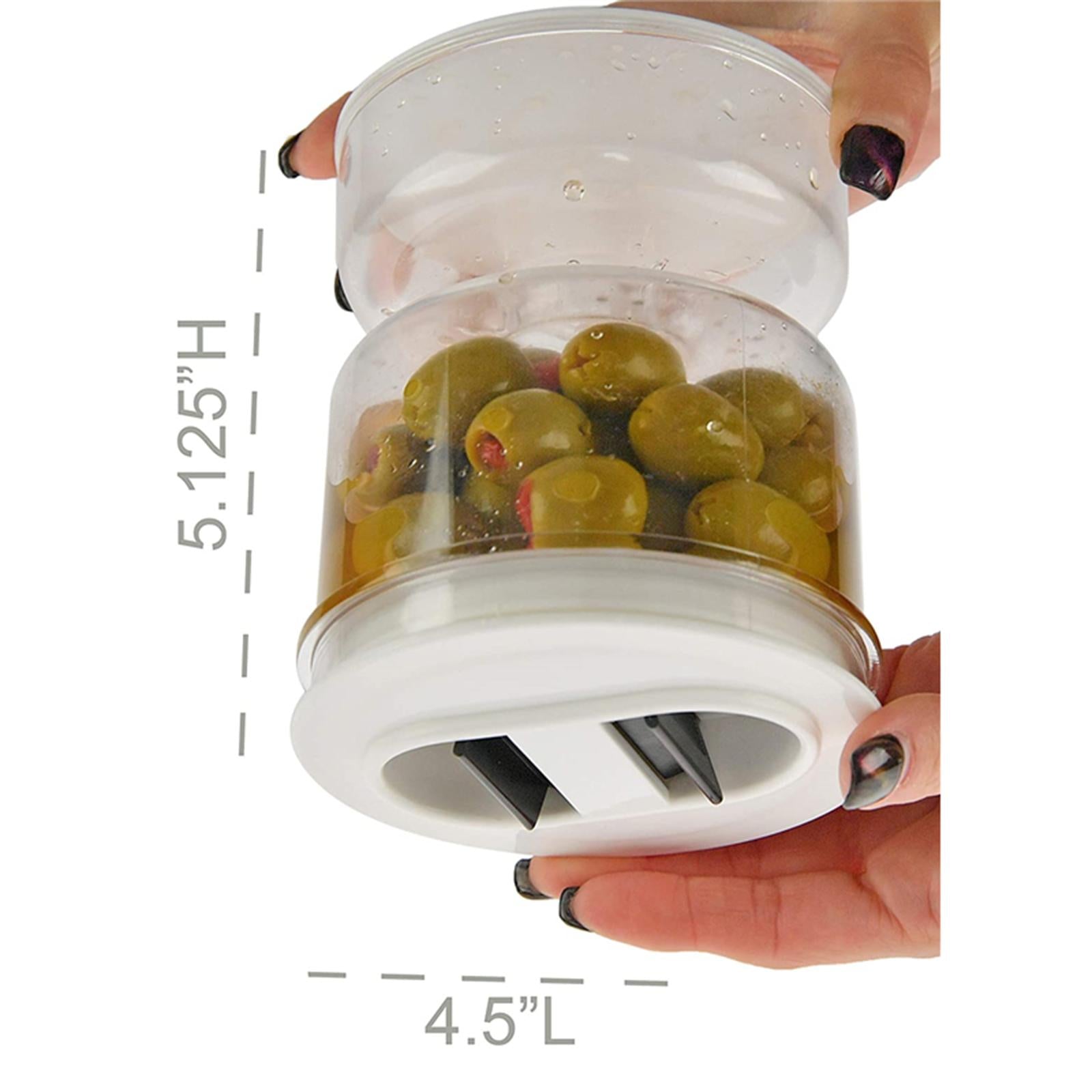 Pickle Jar Dry and Wet Dispenser with Lid Kimchi Jar for Home Kitchen Tool