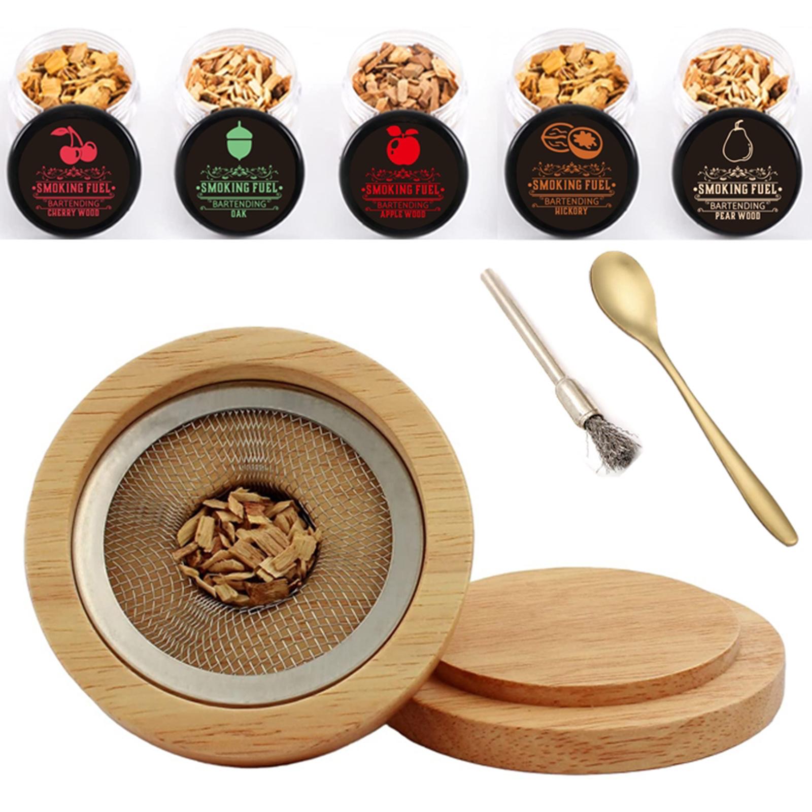 Cocktail Smoker Kit Chimney Drink Smoker with Wood Chips for Beverage Meats