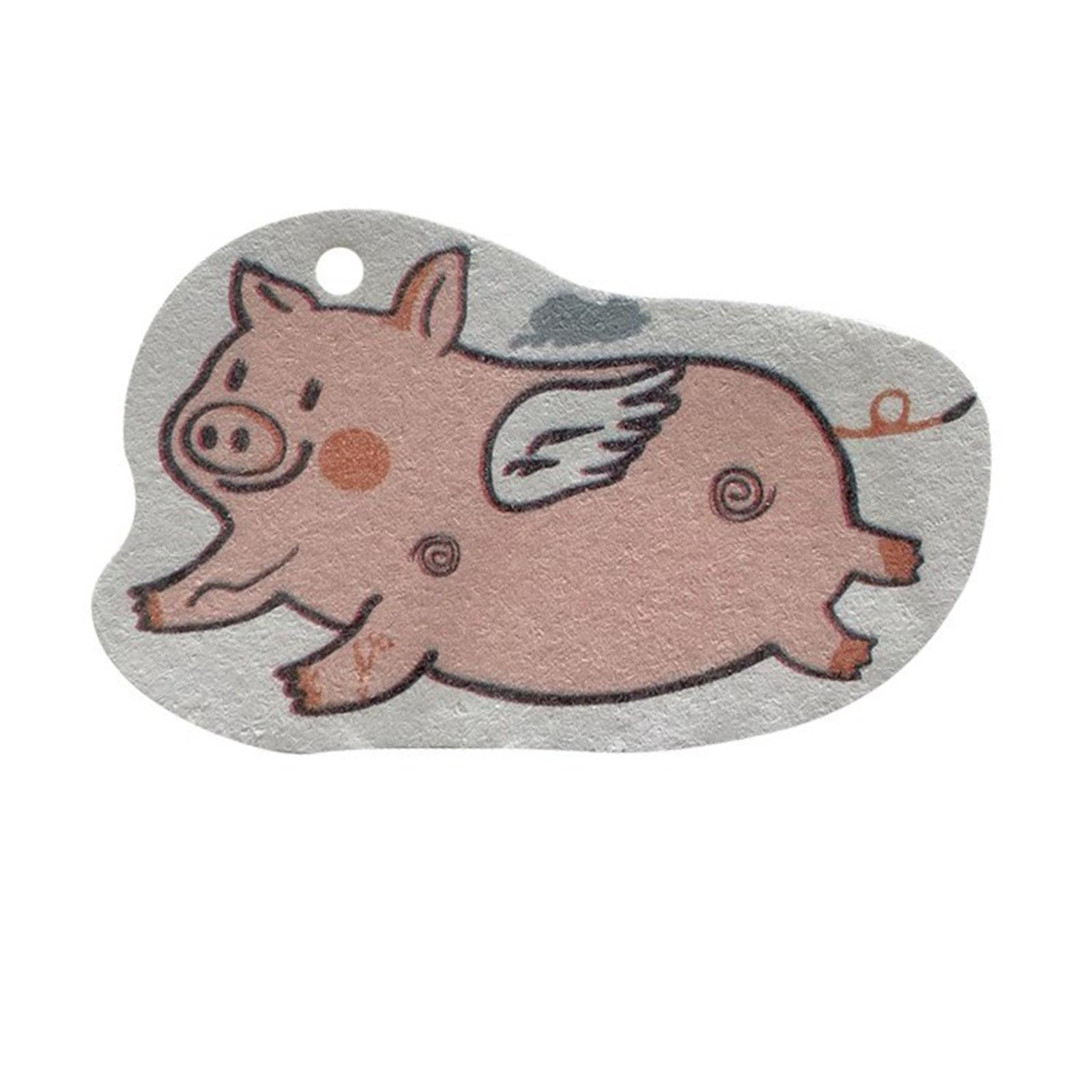 Non-Scratch Scrub Sponge Multi-Use for Cleaning Kitchen Clean Tough Messes Pig