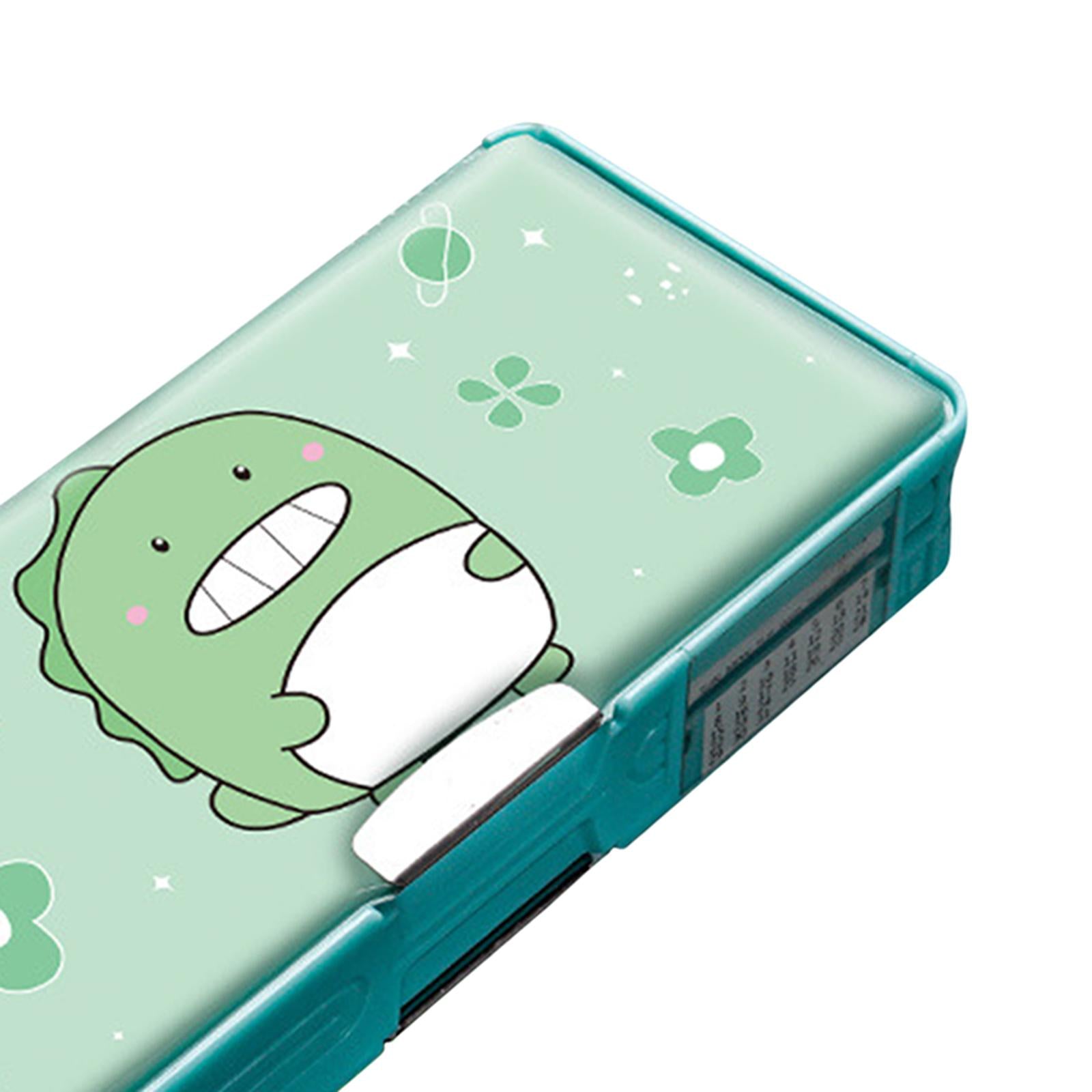 Cute Pencil Box Pencil Case for Student Gift School Supplies Middle School Dinosaur 2 layer