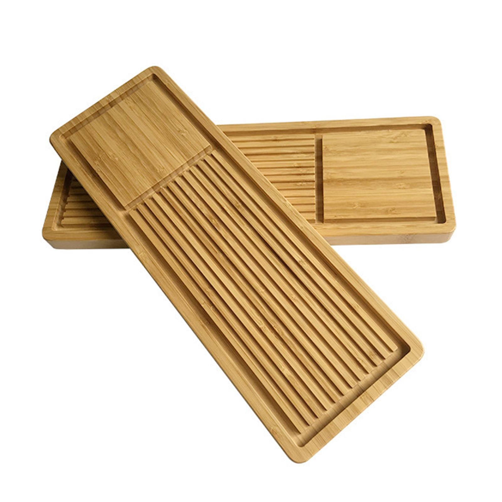 Bamboo Tea Tray Tea Table Tray Tea Ceremony Serving Tray for Household