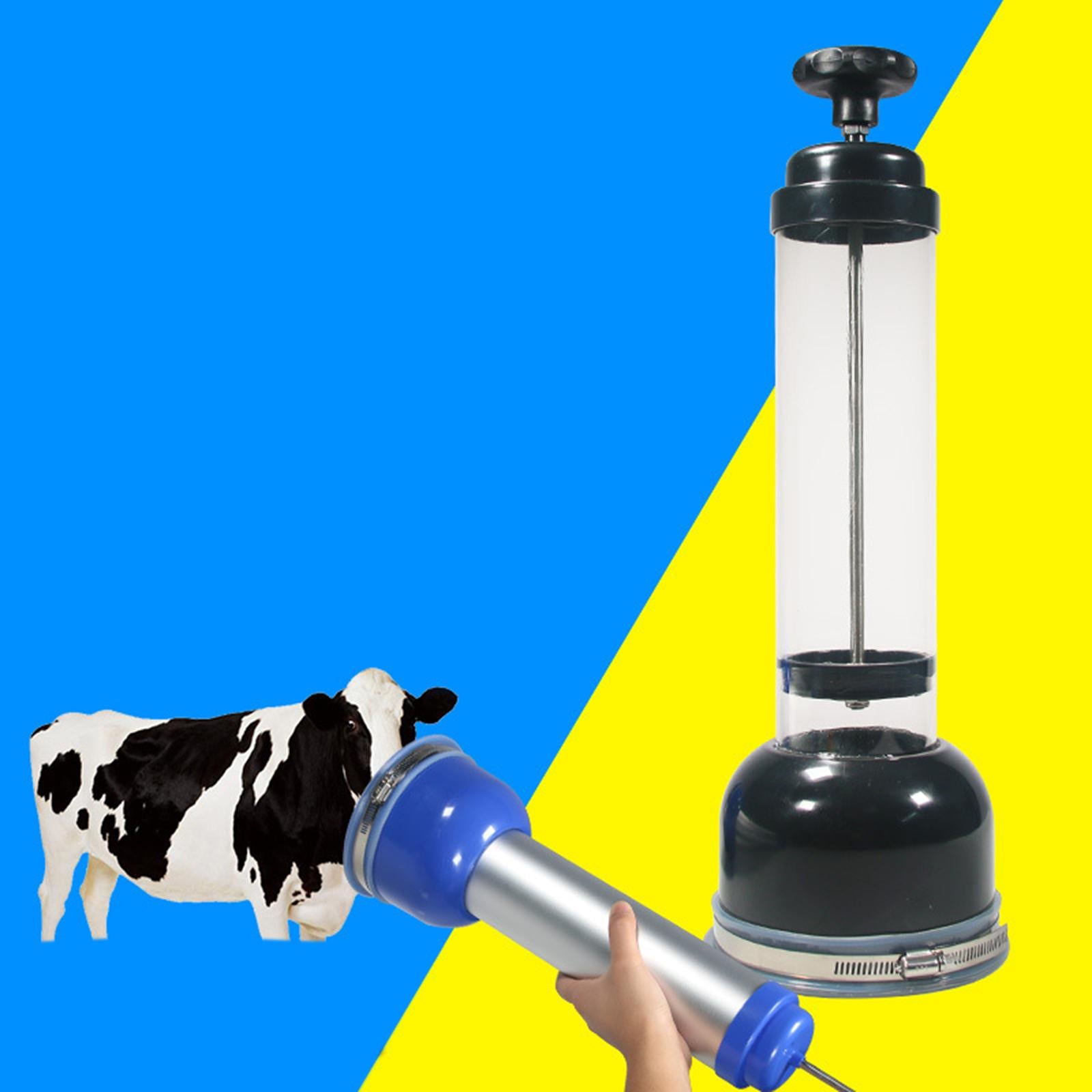 Calf Breathing Pump Calf Breathing Suction Farm Supplies Plasitc Steel Black