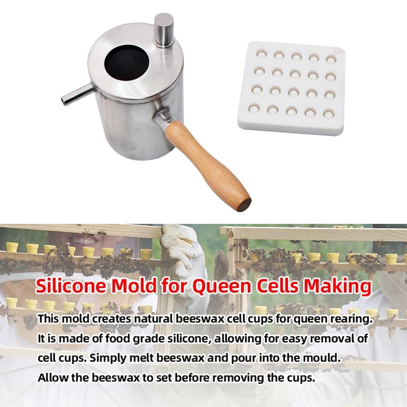 Beeswax Melting Pot Pouring Pot Beekeeping Tools for Home Garden Beginners 1 Set