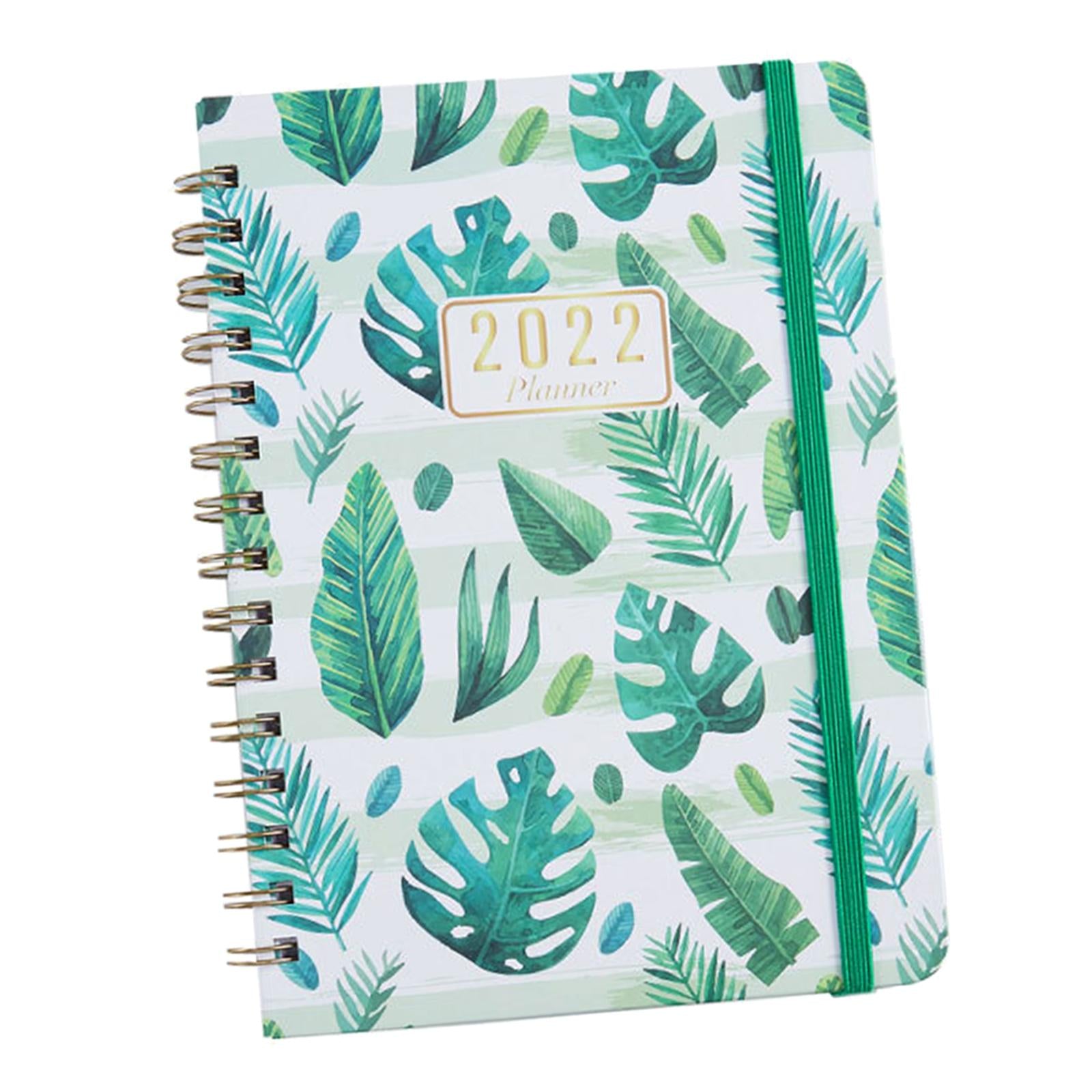 Portable 2022 Note Book Daily Business A5 Notepad for School Stationry Leaves