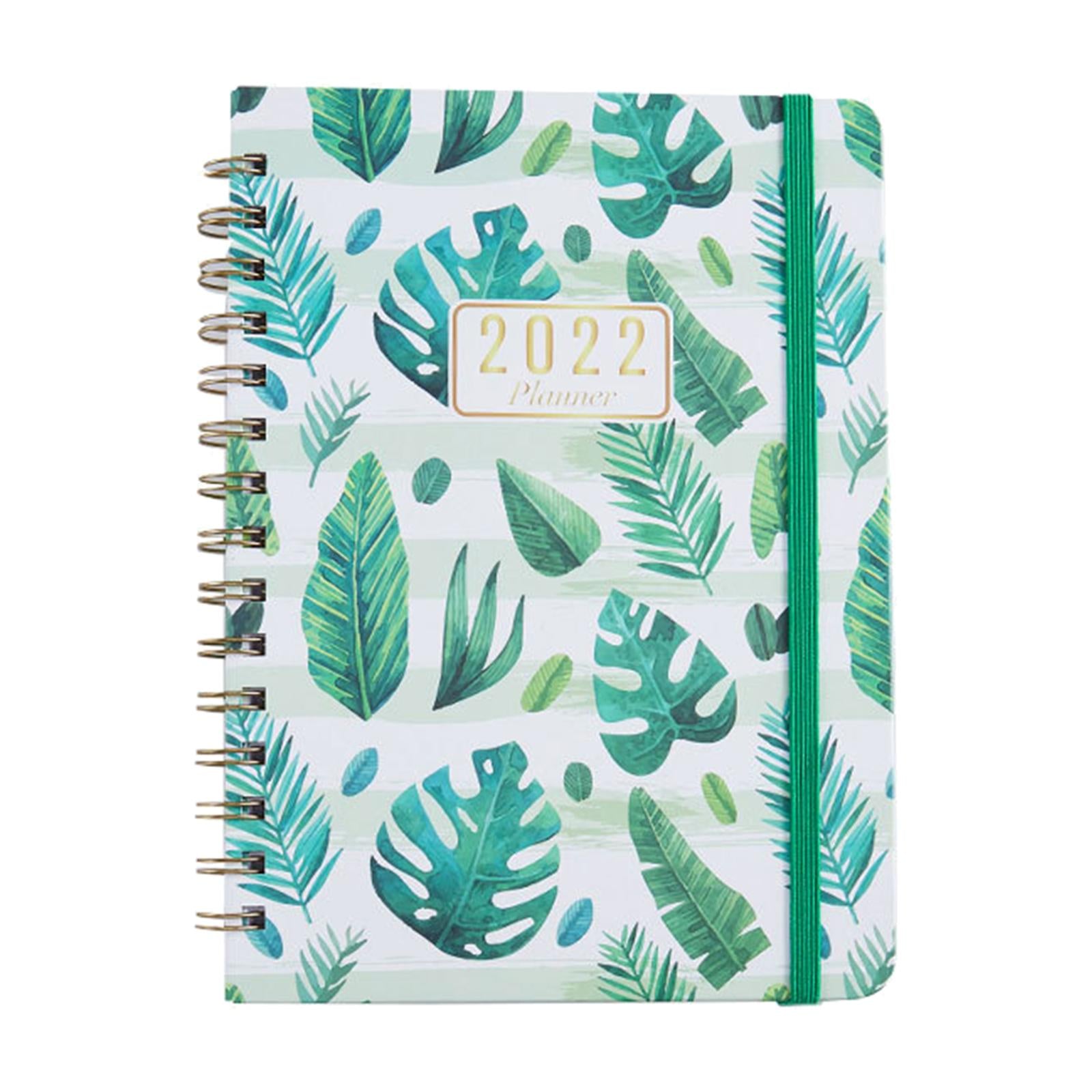 Portable 2022 Note Book Daily Business A5 Notepad for School Stationry Leaves