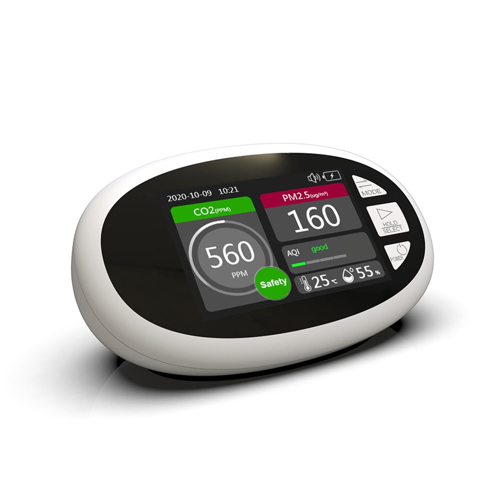 CO2 Meter Detector CO2 Detector Tester for Bathroom Kitchen Greenhouse
