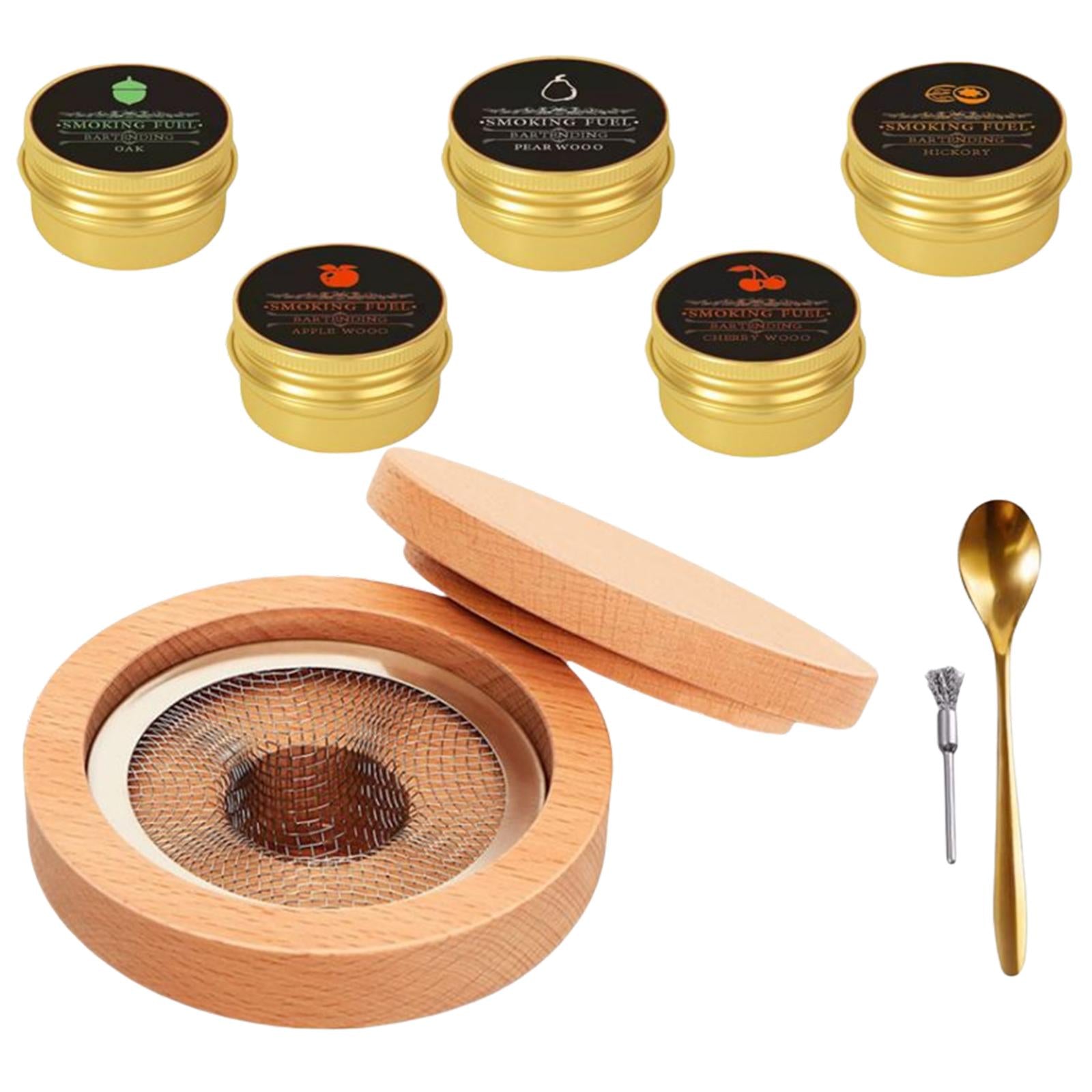 Cocktail Smoker Kit Creative Wooden Cold for Mixology Cheese Home Kitchen