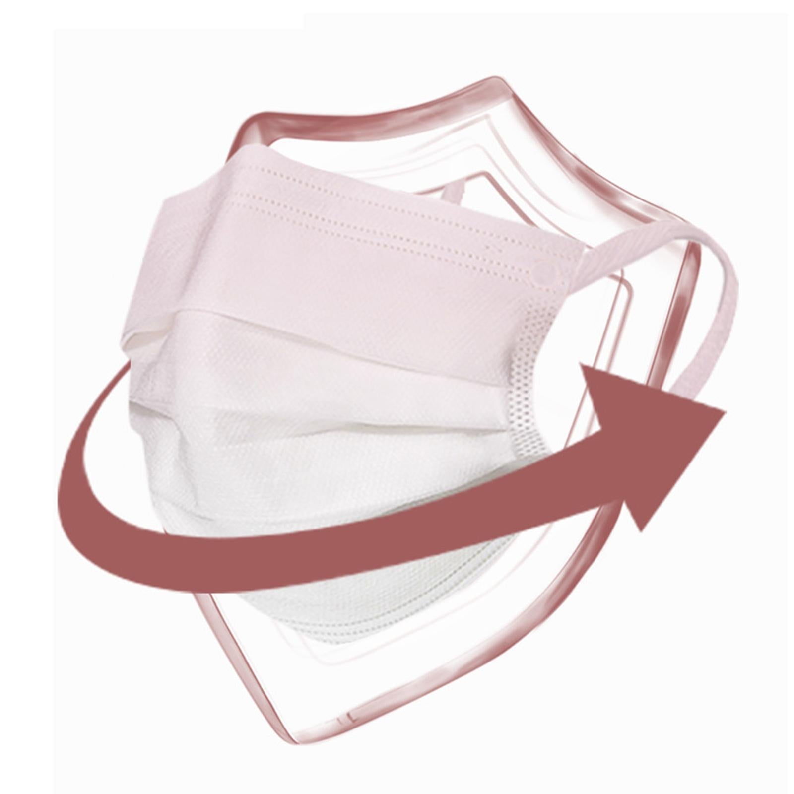 50 Pieces Disposable Face Masks for Home School Office Outdoor Work Travel D