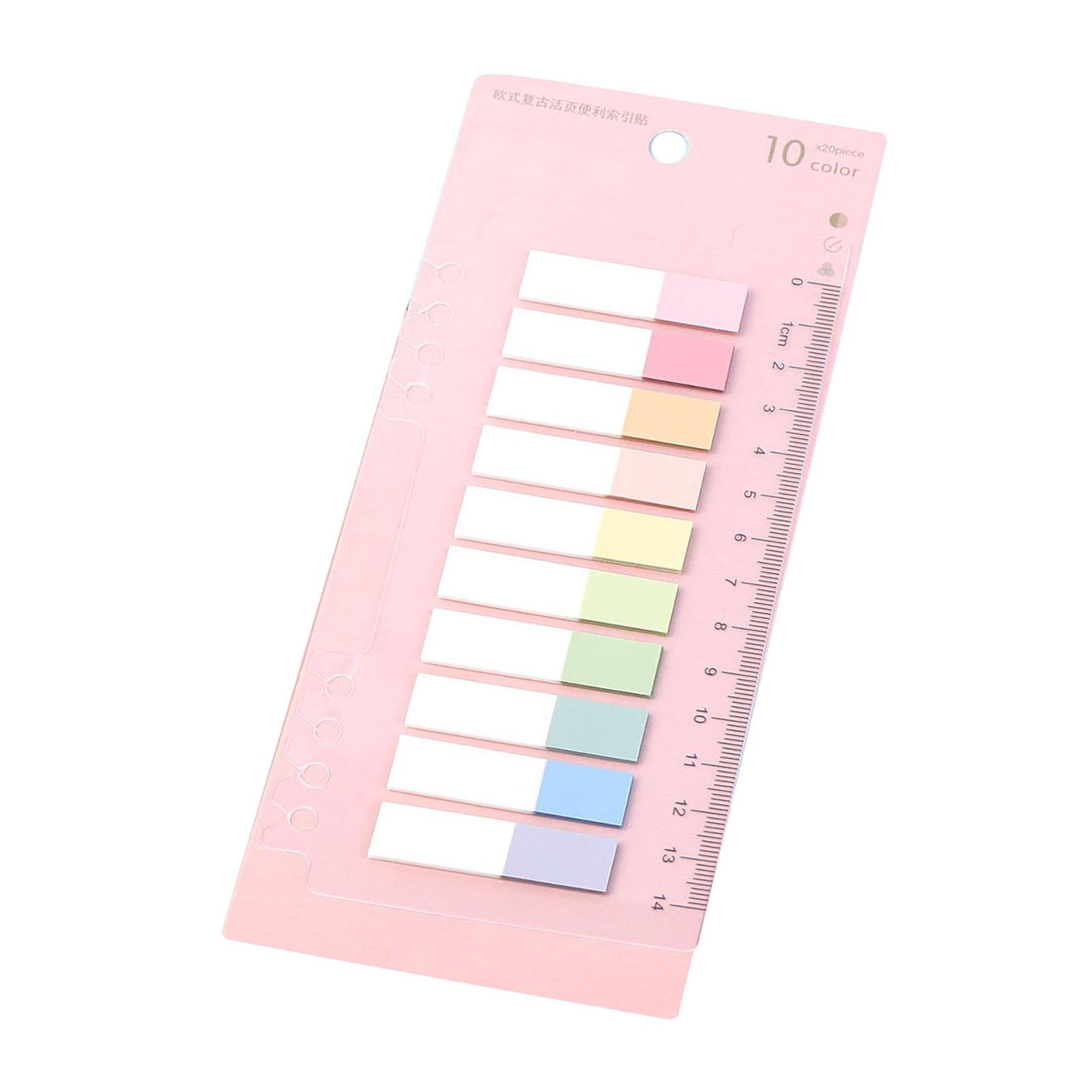 Writable Sticky Notes Index Tabs Macaron Labels Morandi for Filing Cabinets hale color