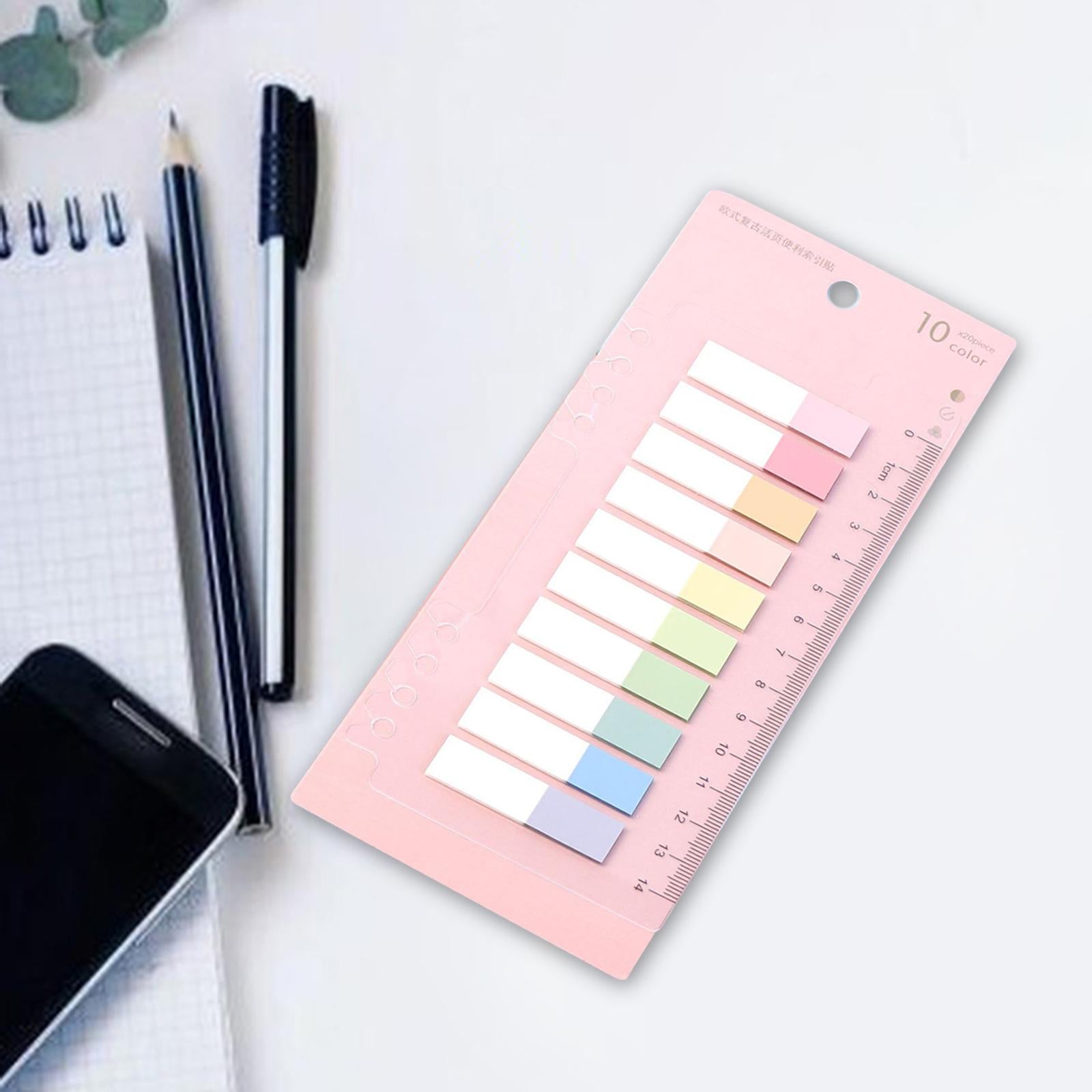 Writable Sticky Notes Index Tabs Macaron Labels Morandi for Filing Cabinets hale color