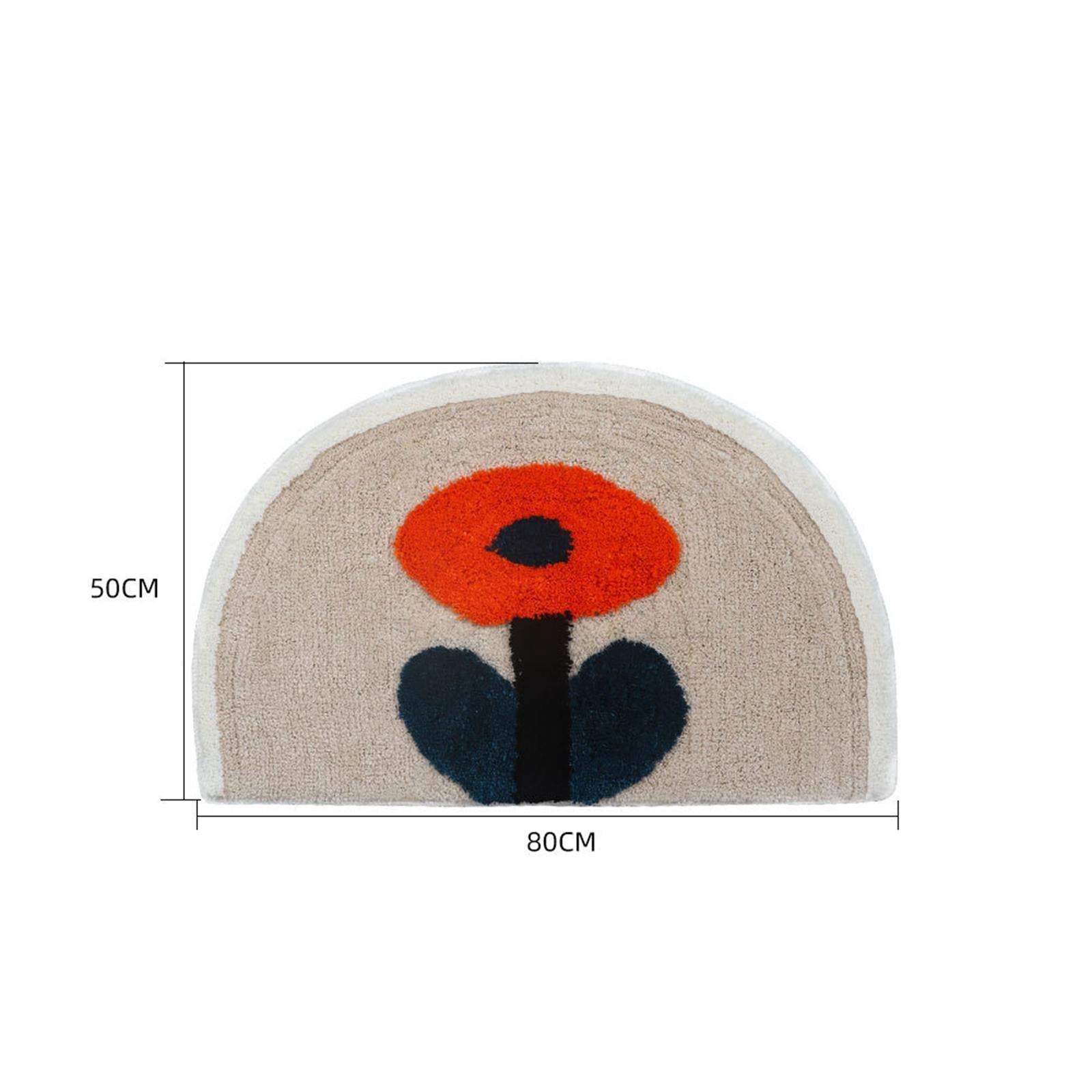 Cartoon Bathroom Mat Anti Slip for Shower Room Bathtub Side Decoration 60x60CM