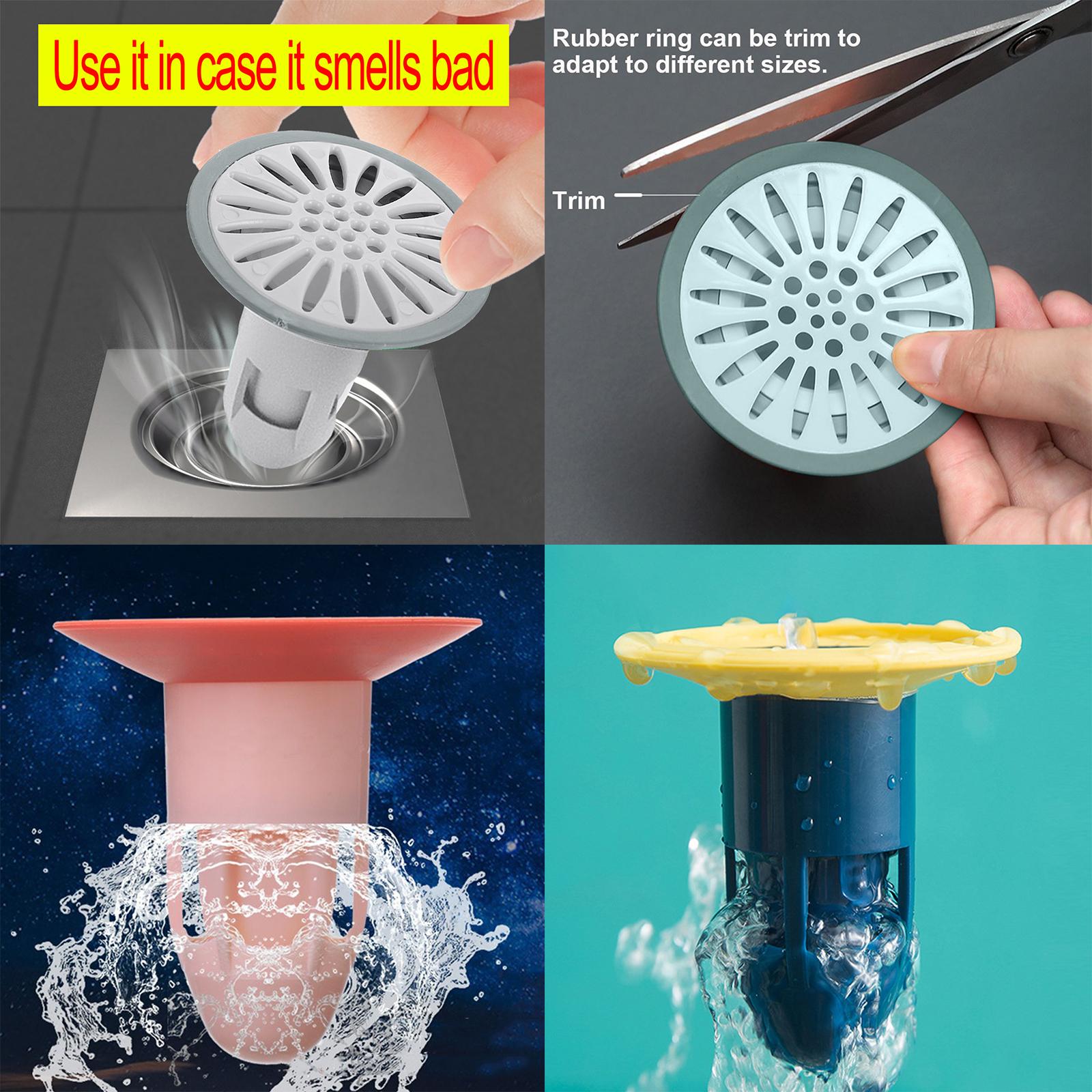 Deodorant Floor Drain Core Anti-Odor Backflow Preventer for Bathroom Kitchen White