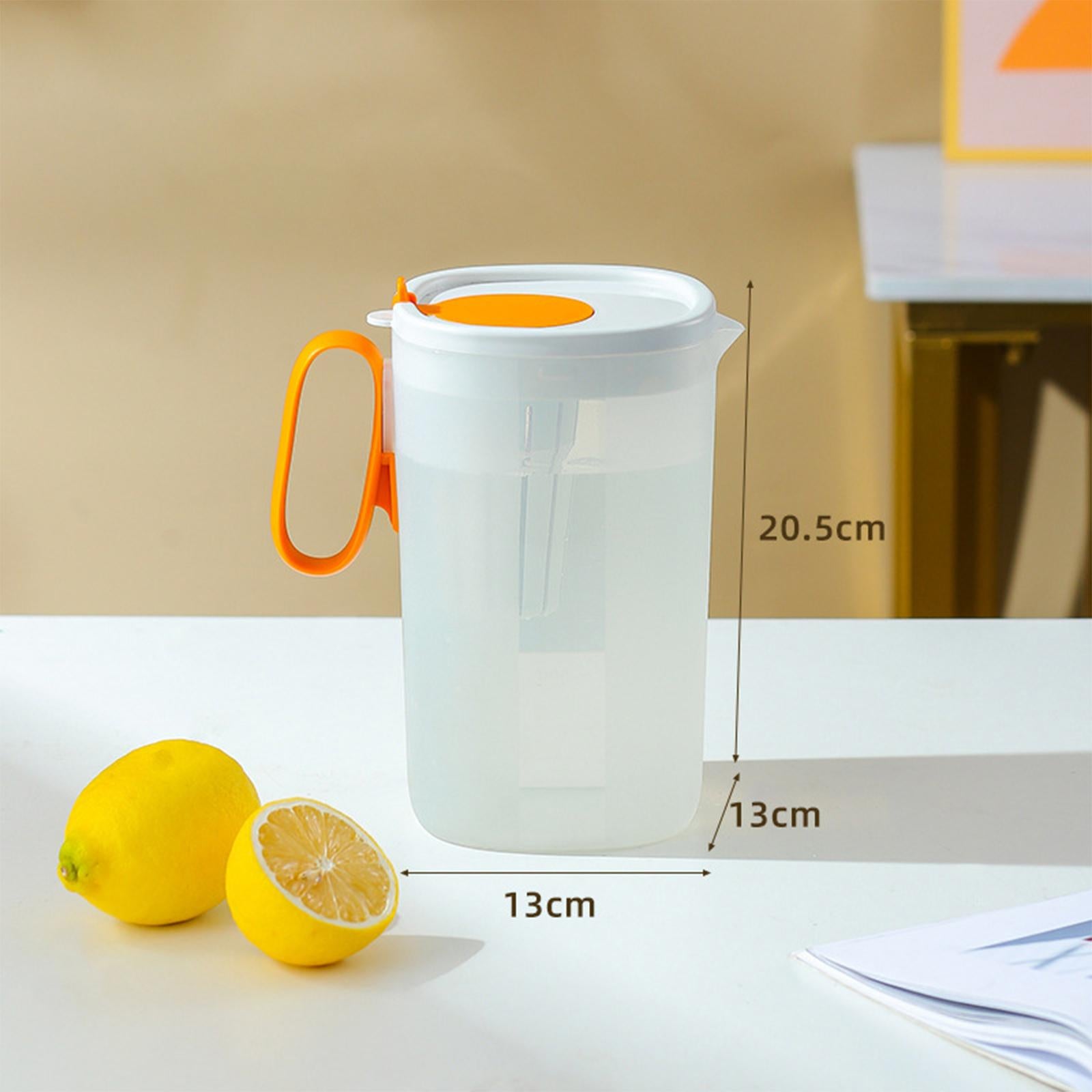 Plastic Pitcher Juice Jug Kettle Blooming Tea Pot for Cold Brew Coffee Juice White